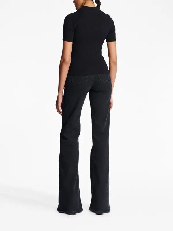 Balmain o1s1wg110825 Retro Logo T-Shirt in Black Size M / US 6-8 / IT 42-44 - 5 Thumbnail