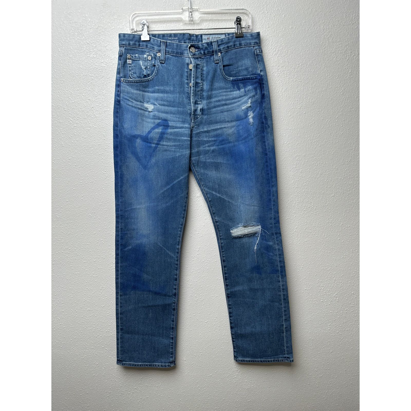 AG Adriano Goldschmied AG The Sloan Jeans Medium Wash Women US 29 Straight Leg Size 29" - 5 Thumbnail