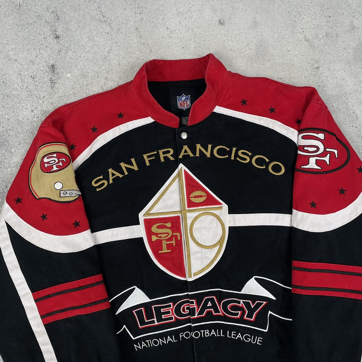 NFL San Francisco 49ers 2009 NFL Legacy Twill Jacket Size US XXL / EU 58 / 5 - 3 Thumbnail