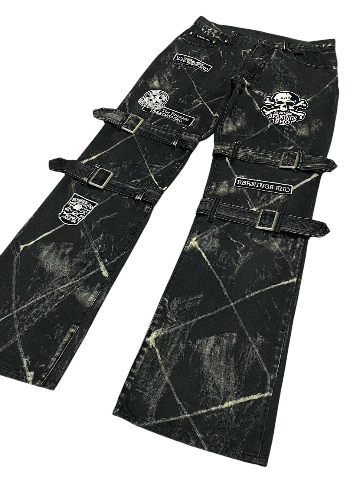 Japanese Brand Japanese Brand “BERNINGS-SHO” Patchwork Bondage Pants Size US 29 - 21 Thumbnail