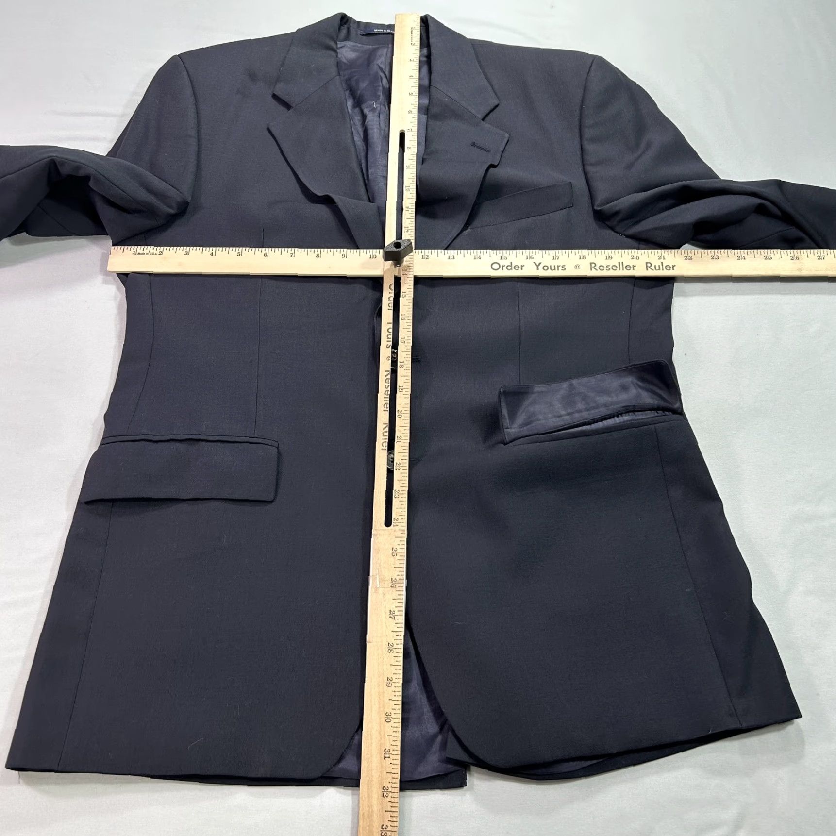 Ralph Lauren Lauren Ralph Lauren Blazer Mens 38R Navy Blue Wool Sport Coat Suit Jacket Size 38R - 6 Thumbnail