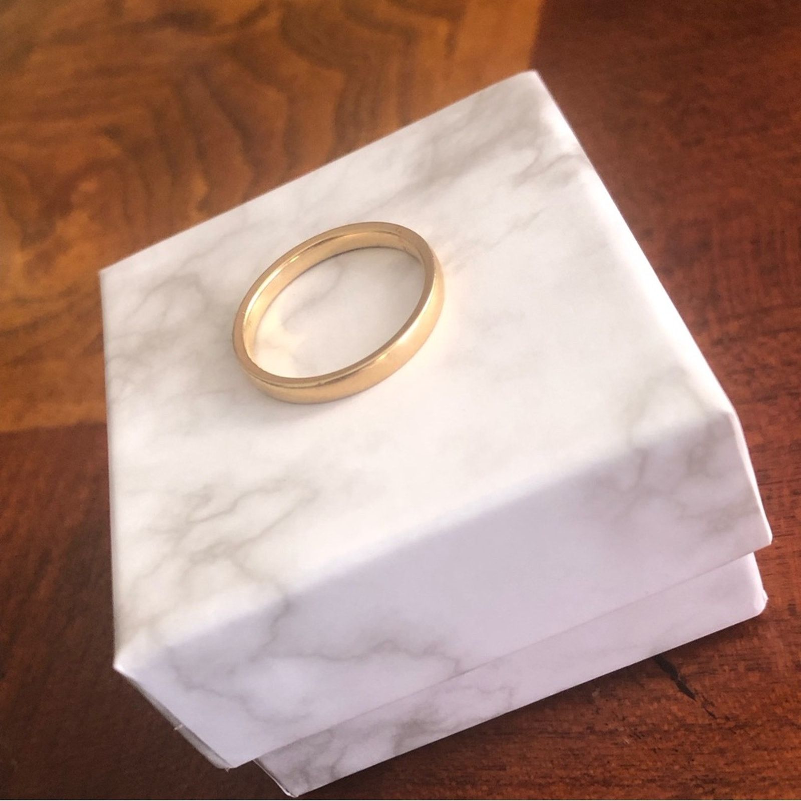 Jewelry Antique 1900s JR Woods 14k gold wedding band Size ONE SIZE - 5 Thumbnail