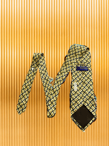 Versace Amazing Versace Abstract Silk Tie Size ONE SIZE - 1 Thumbnail