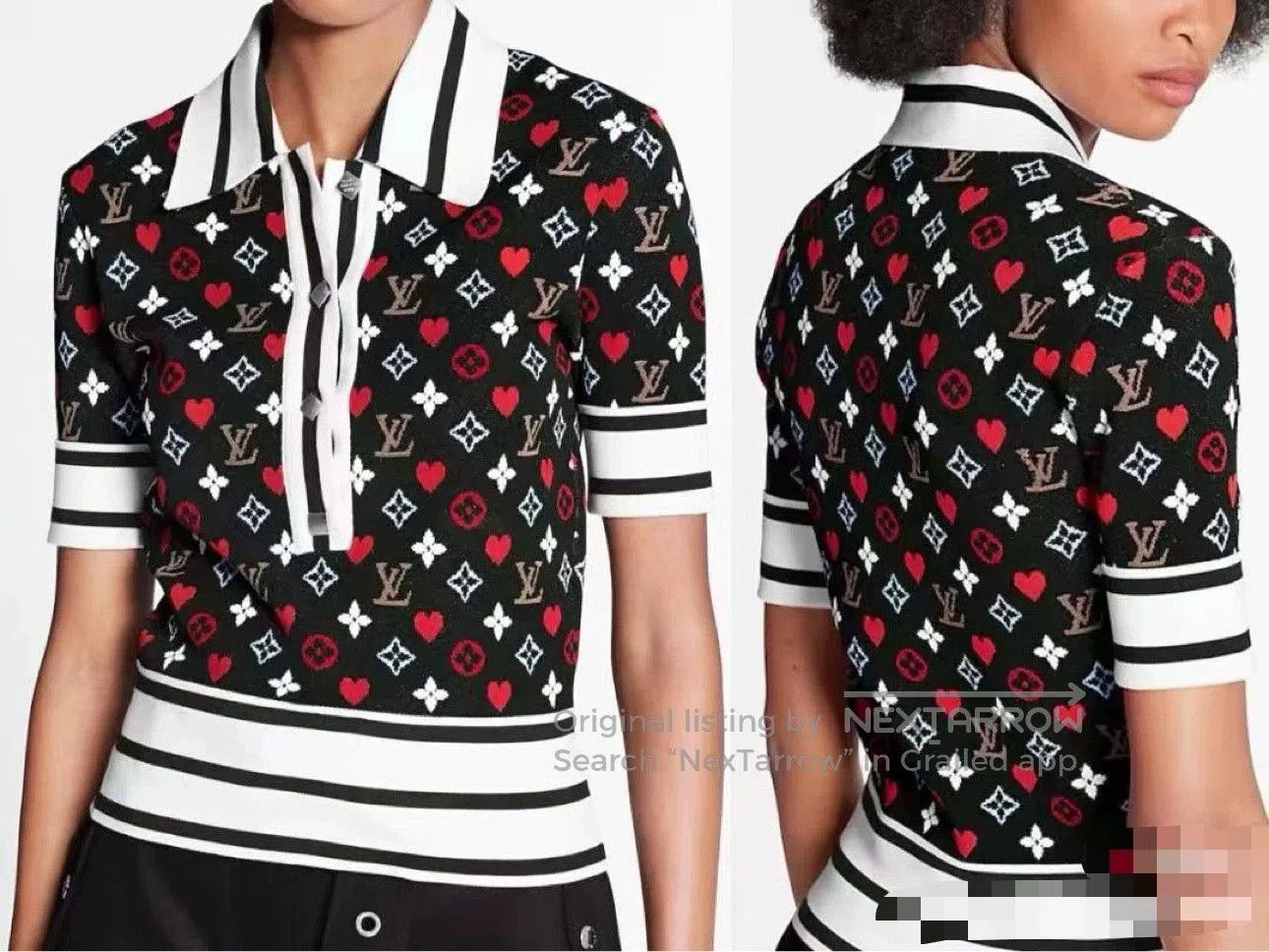 Louis Vuitton Louis Vuitton Poker Print Knit Polo. Size US XS / EU 42 / 0 - 7 Thumbnail
