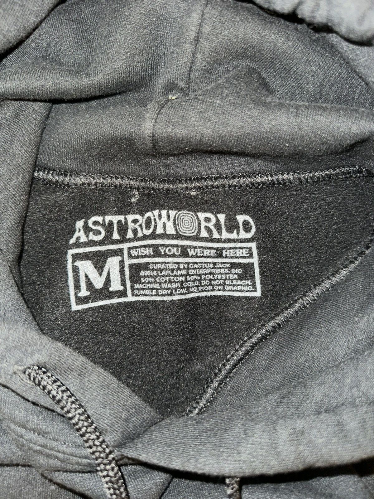 Travis Scott Black Astroworld Tour Hoodie Medium Size US M / EU 48-50 / 2 - 3 Thumbnail