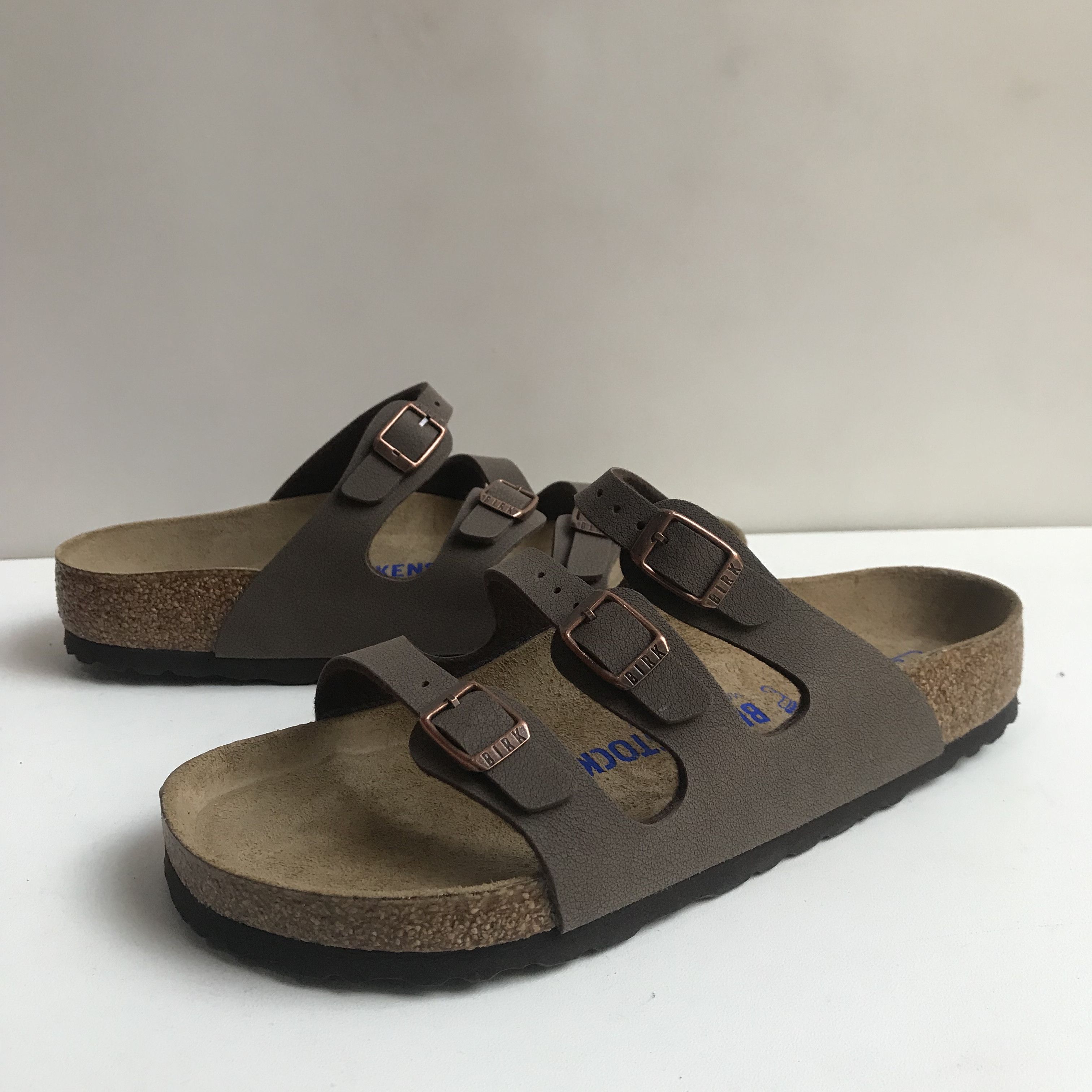 Birkenstock BIRKENSTOCK FLORIDA BLUE BIRKO-FLOR REGULAR SANDALS Brown Size US 5.5 / EU 38 - 10 Thumbnail