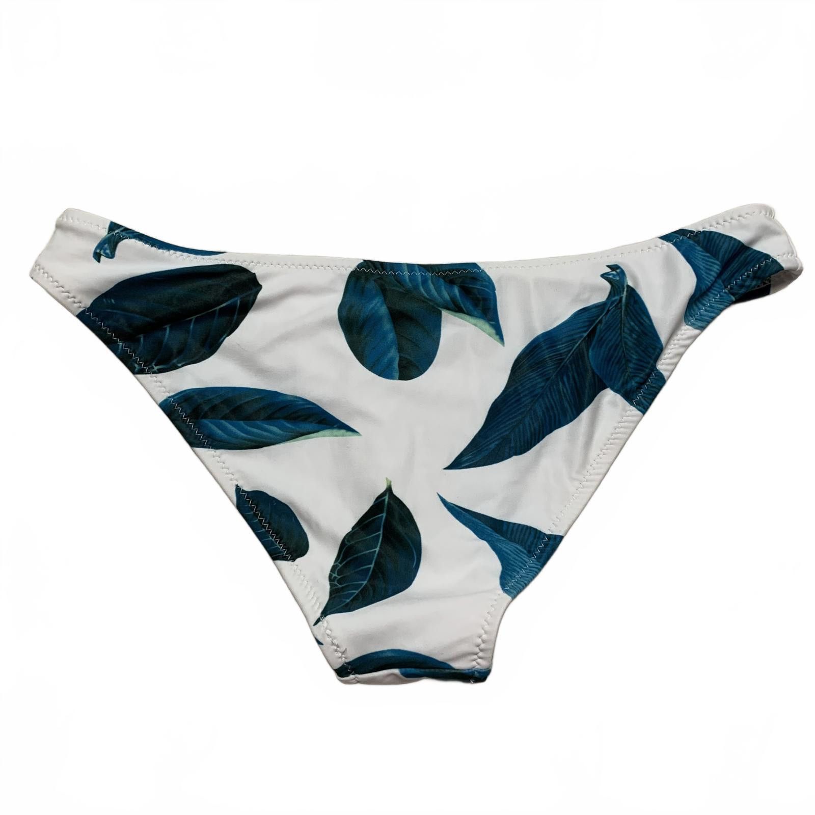 Other Cupshe Women's Size M Bikini Bottoms with Blue Leaf Print Size ONE SIZE - 2 Thumbnail