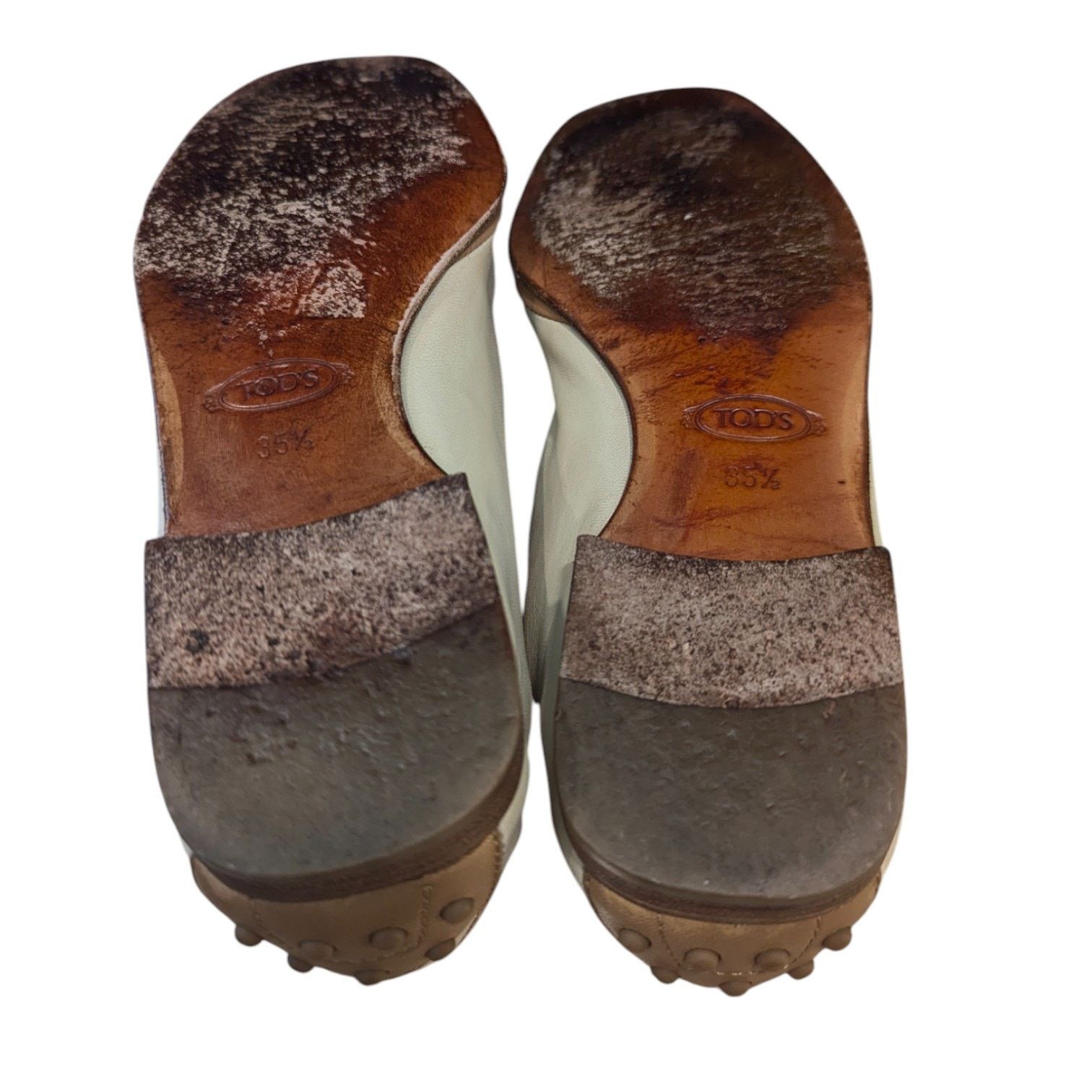 Tod's TOD'S Italian Cream Tan Tassled Leather Driving Loafers Size US 5.5 / IT 35.5 - 11 Thumbnail