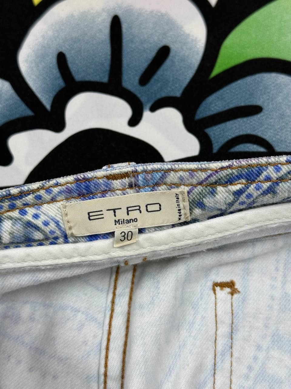Etro ETRO Milano Luxury Designer Jeans Paisley Slim Pants Size 30 Size 30" / US 8 / IT 44 - 8 Thumbnail