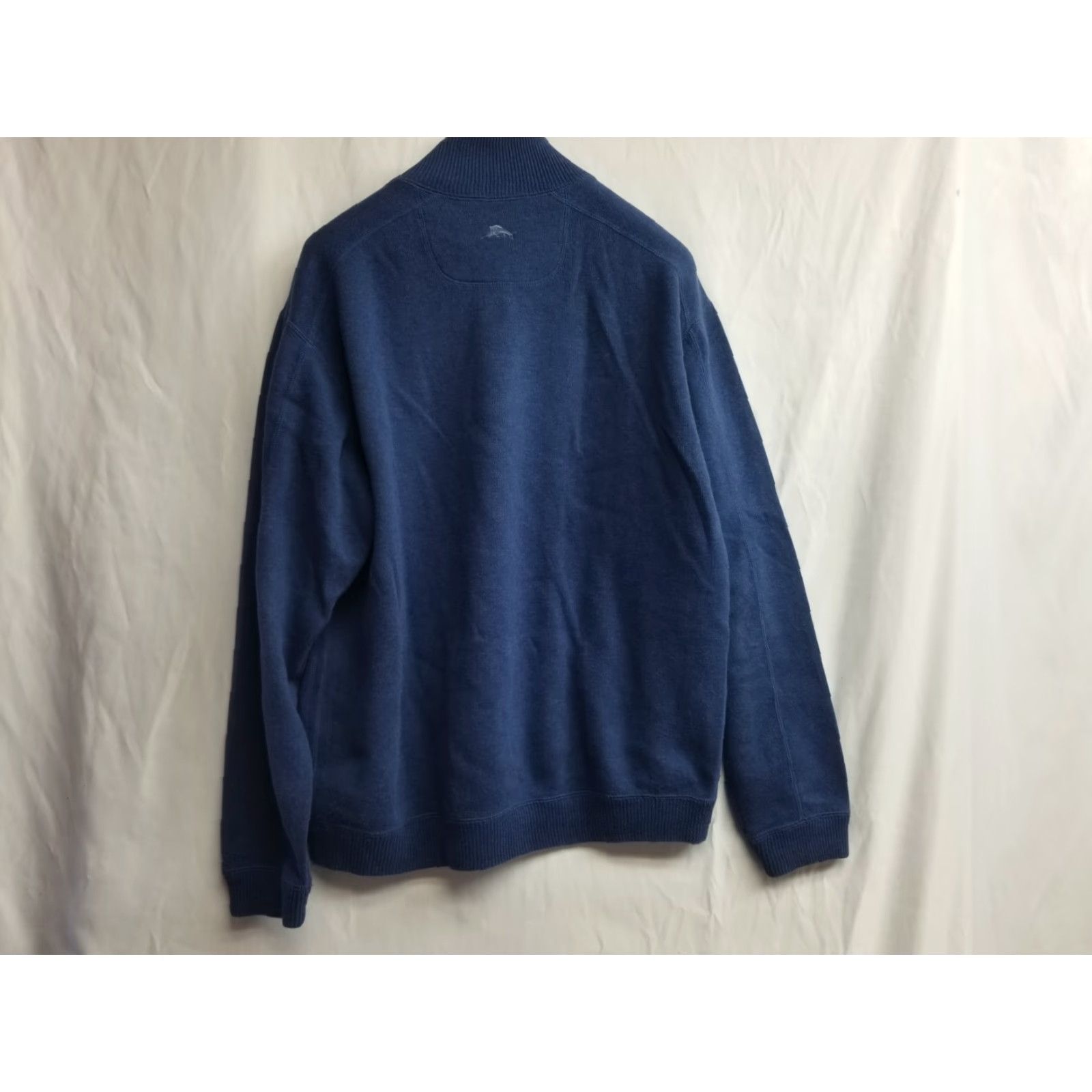 Tommy Bahama Tommy Bahama Sweater Mens Regular Size M Blue Long Sleeve Mock Neck 1/4 Zip Logo Pullover Knit Classic 90s Size US M / EU 48-50 / 2 - 2 Thumbnail