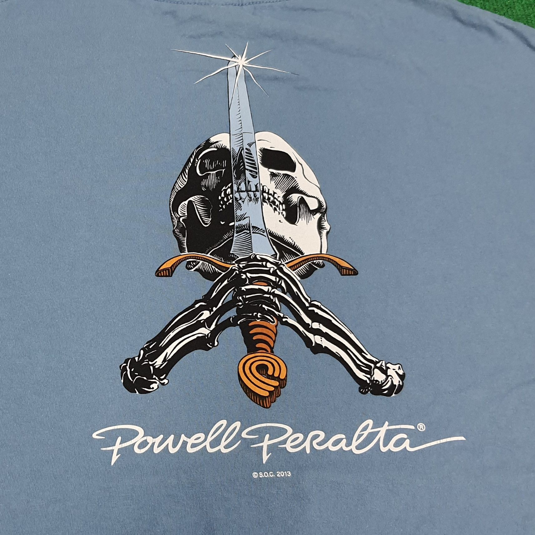 Powell Peralta × Vintage Vintage Powel Peralta Skateboards Tshirt Size US XL / EU 56 / 4 - 2 Thumbnail