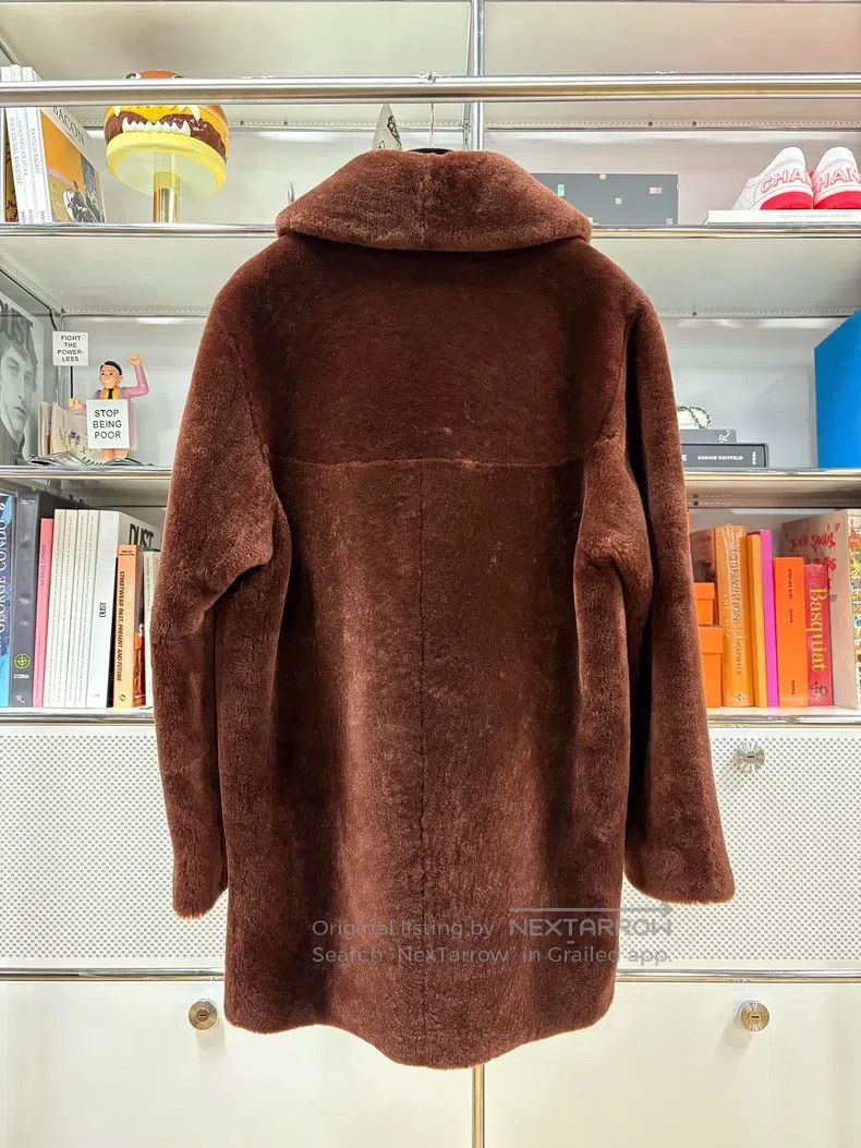 Prada Prada Brown soft lamb's wool coat Size XS / US 0-2 / IT 36-38 - 3 Thumbnail