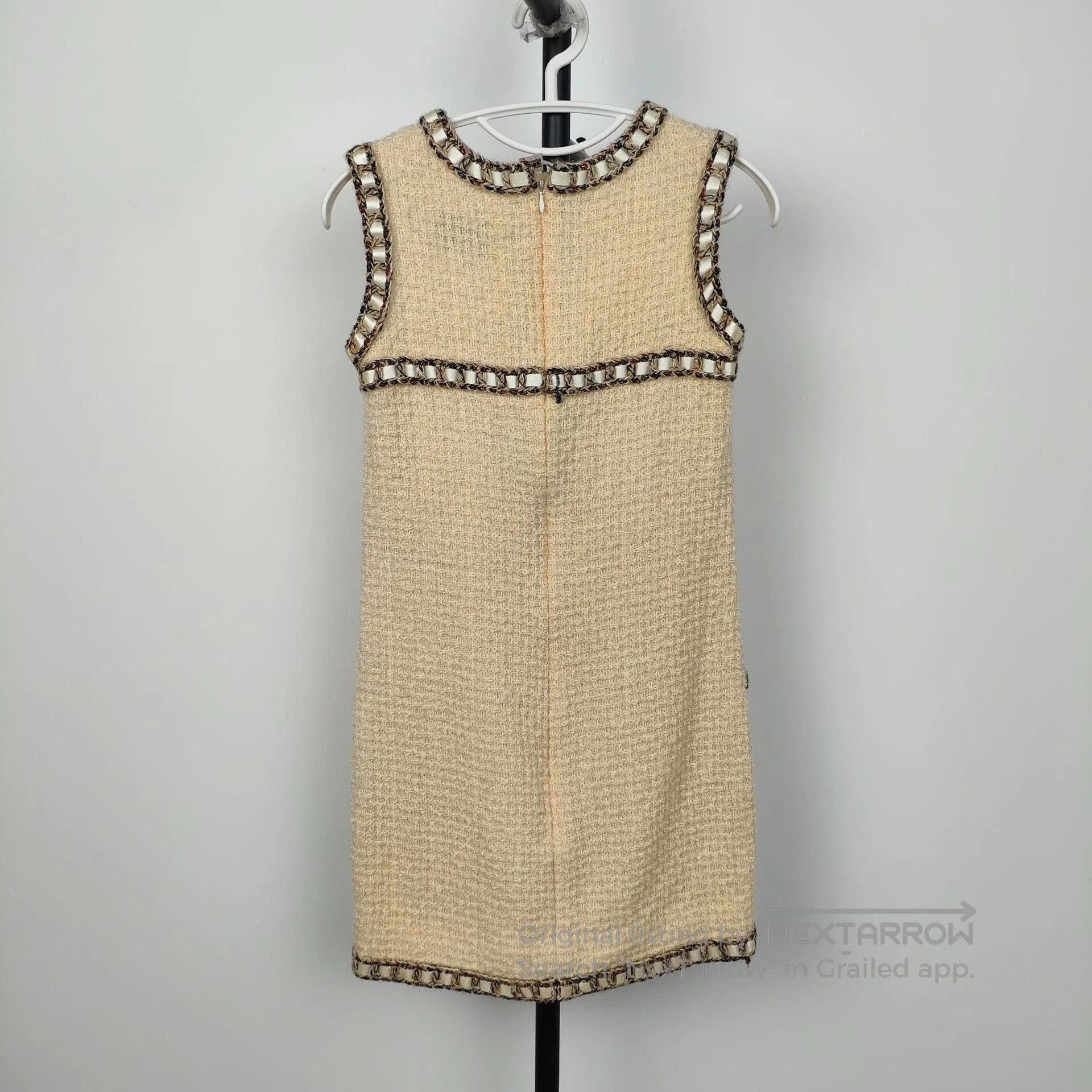 Chanel Chanel Beige Knit Sleeveless Dress 34. Size XXS / US 00 / IT 34 - 2 Thumbnail