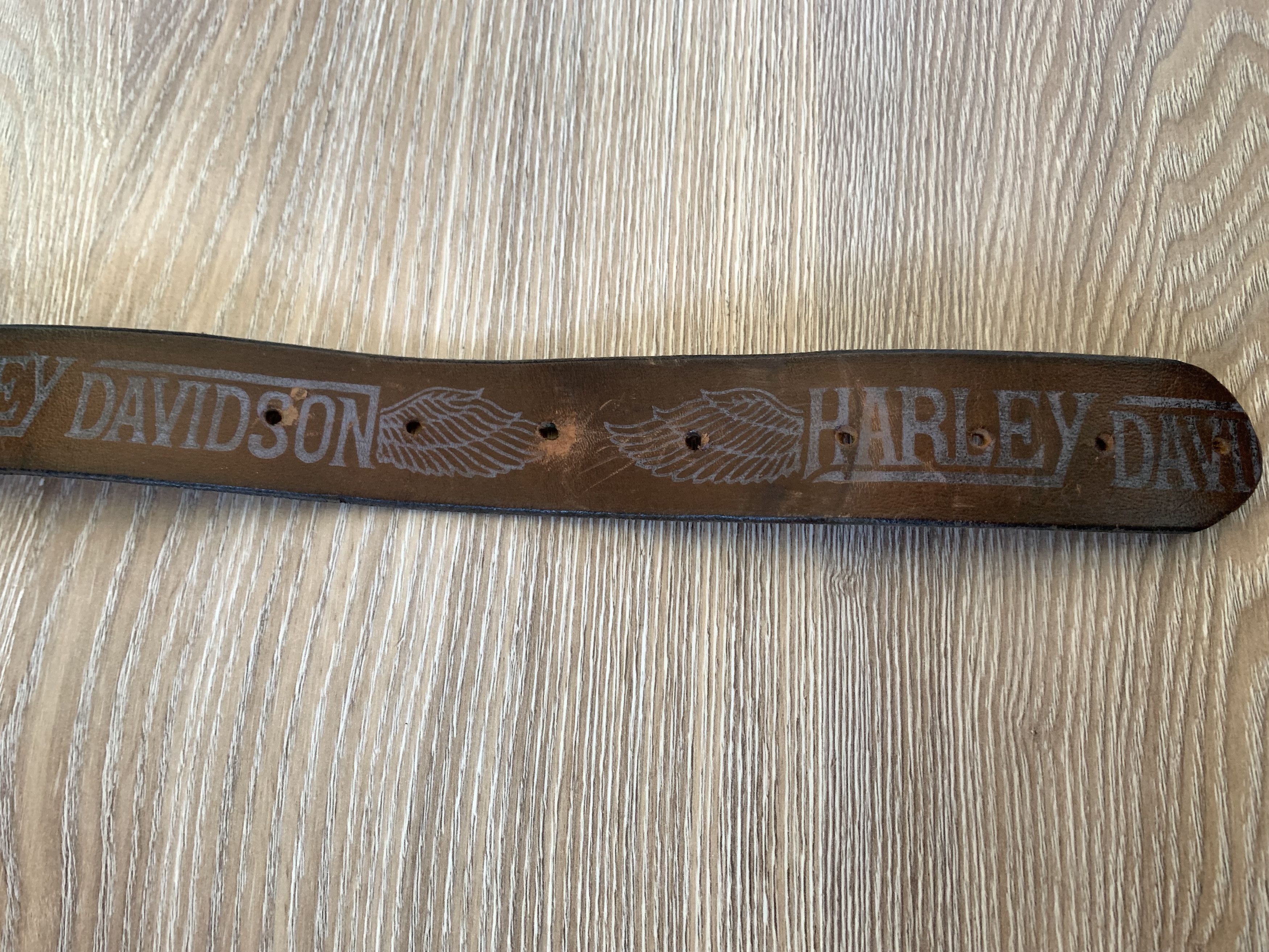 Harley Davidson Harley Davidson Brown Leather Belt Without Buckle Size ONE SIZE - 6 Thumbnail