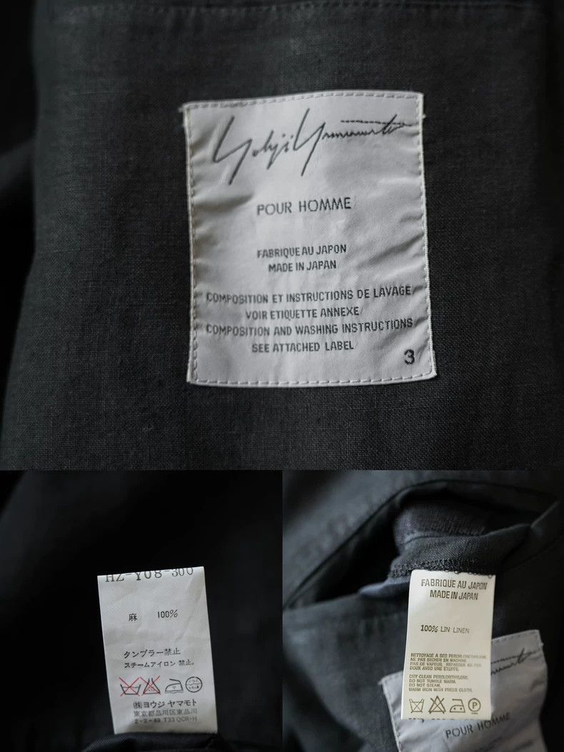 Yohji Yamamoto Yohji Yamamoto 04SS Taisho Flax Velcro clip-2505 Size US L / EU 52-54 / 3 - 7 Thumbnail