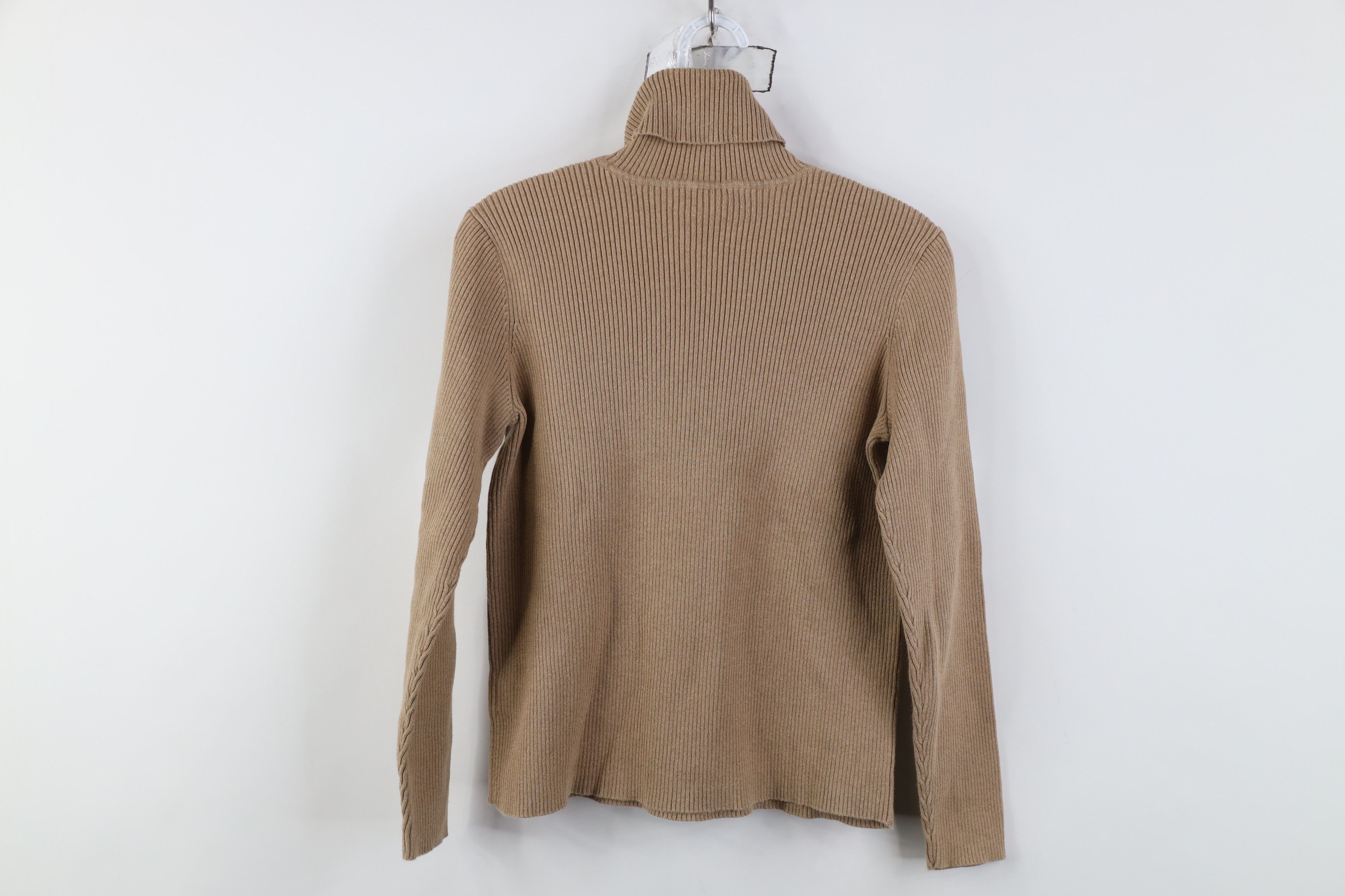 Ralph Lauren Vintage 90s Ralph Lauren Ribbed Knit Turtleneck Sweater Size M / US 6-8 / IT 42-44 - 9 Thumbnail