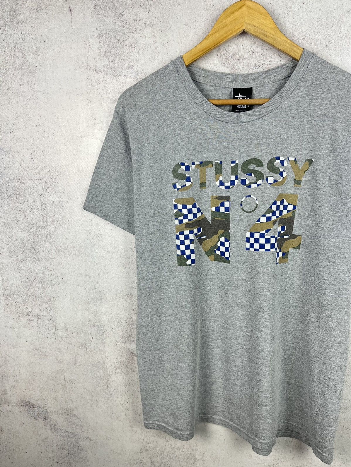 Stussy Vintage Stussy No. 4 Logo Printed T-Shirt Hype Retro Y2K Size US M / EU 48-50 / 2 - 2 Thumbnail