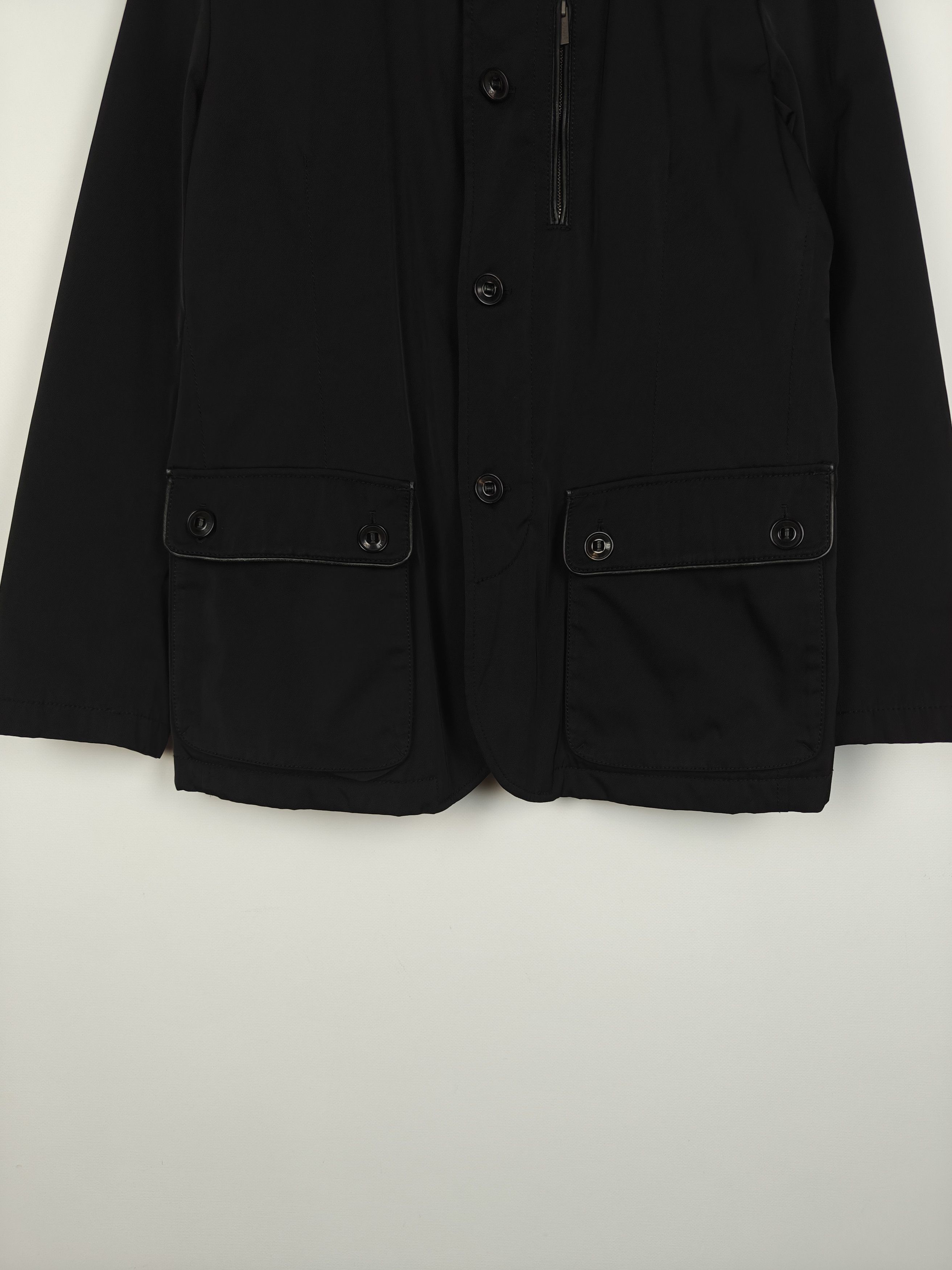 Armani Collezioni Armani Collezioni Jacket Water Repellent Black size 50 Size US L / EU 52-54 / 3 - 3 Thumbnail