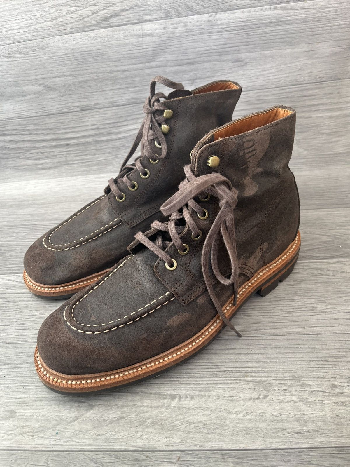 Grant Stone Grant stone brown leather suede boots like alden indy Size US 9.5 / EU 42-43 - 4 Thumbnail