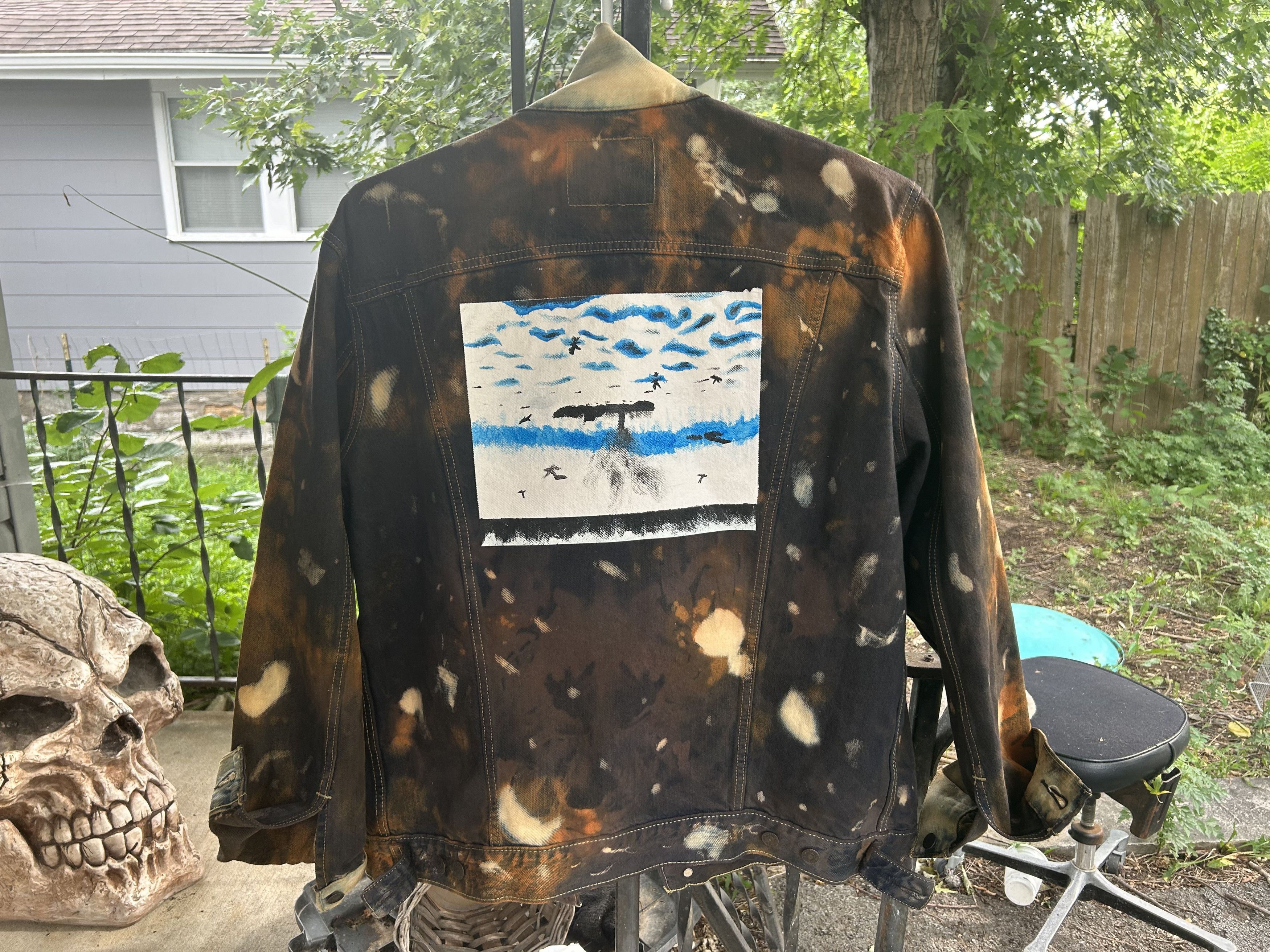 Handmade × Levi's Hand Painted and Dyed Art Jacket Size US XXL / EU 58 / 5 - 5 Thumbnail
