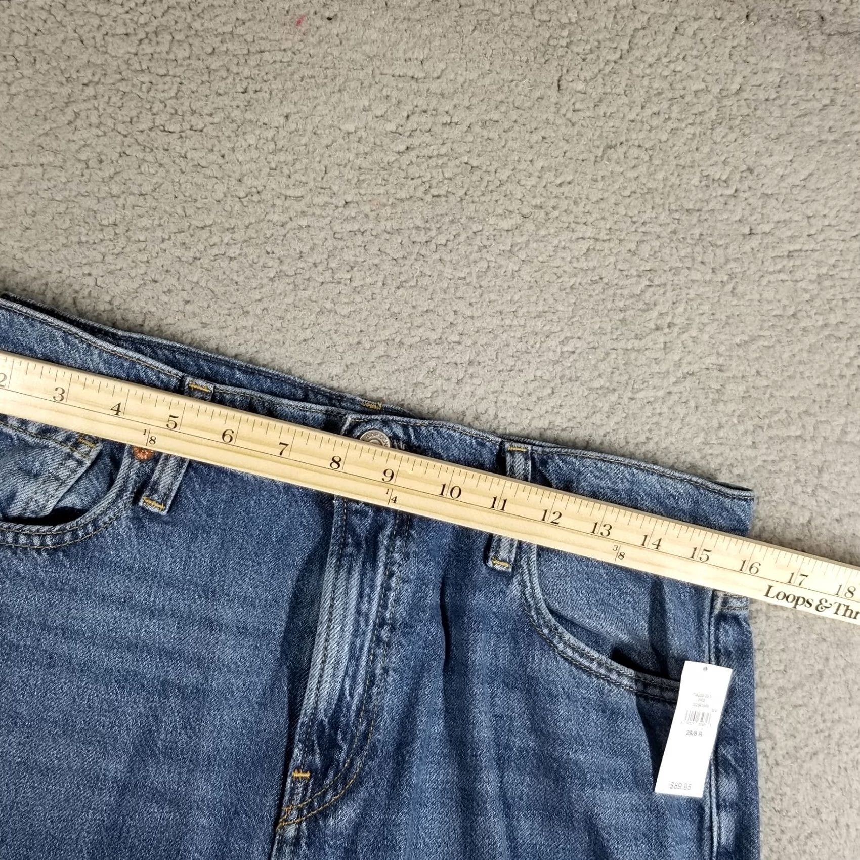 Gap GAP Mid Rise UltraSoft Easy Baggy Denim Jeans 29/8R NWT Blue 90s Vintage Womens Jeans Baggy Relaxed Size 29" - 5 Thumbnail