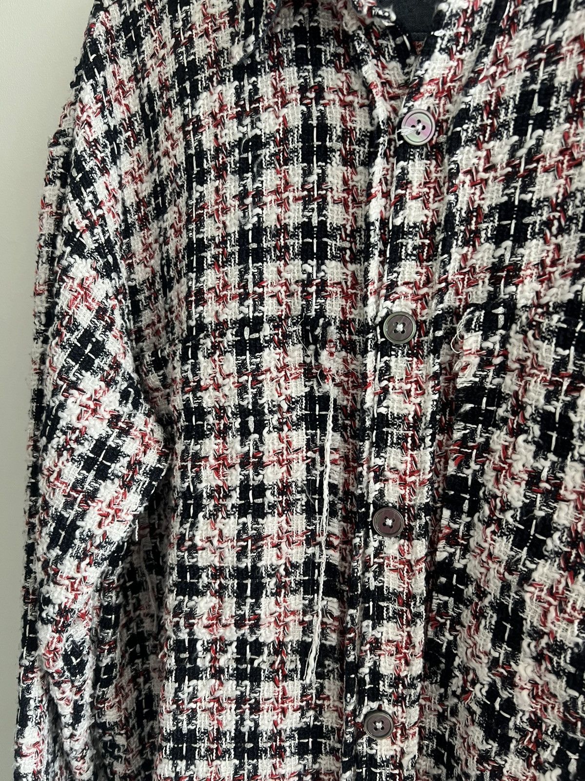 Faith Connexion S Faith Connexion Tweed Overshirt Raw Hem Oversized Shirt Size US S / EU 44-46 / 1 - 6 Thumbnail