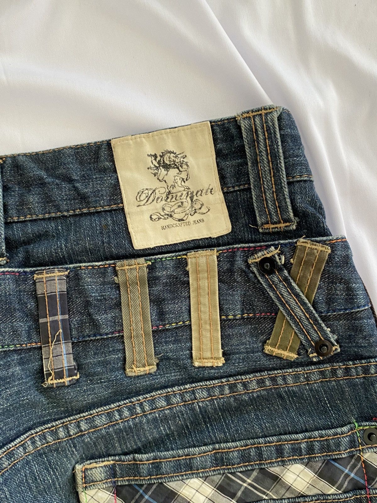 Japanese Brand × Le Grande Bleu (L.G.B.) double waist dominate jeans pant grunge style y2k Size US 31 - 7 Thumbnail