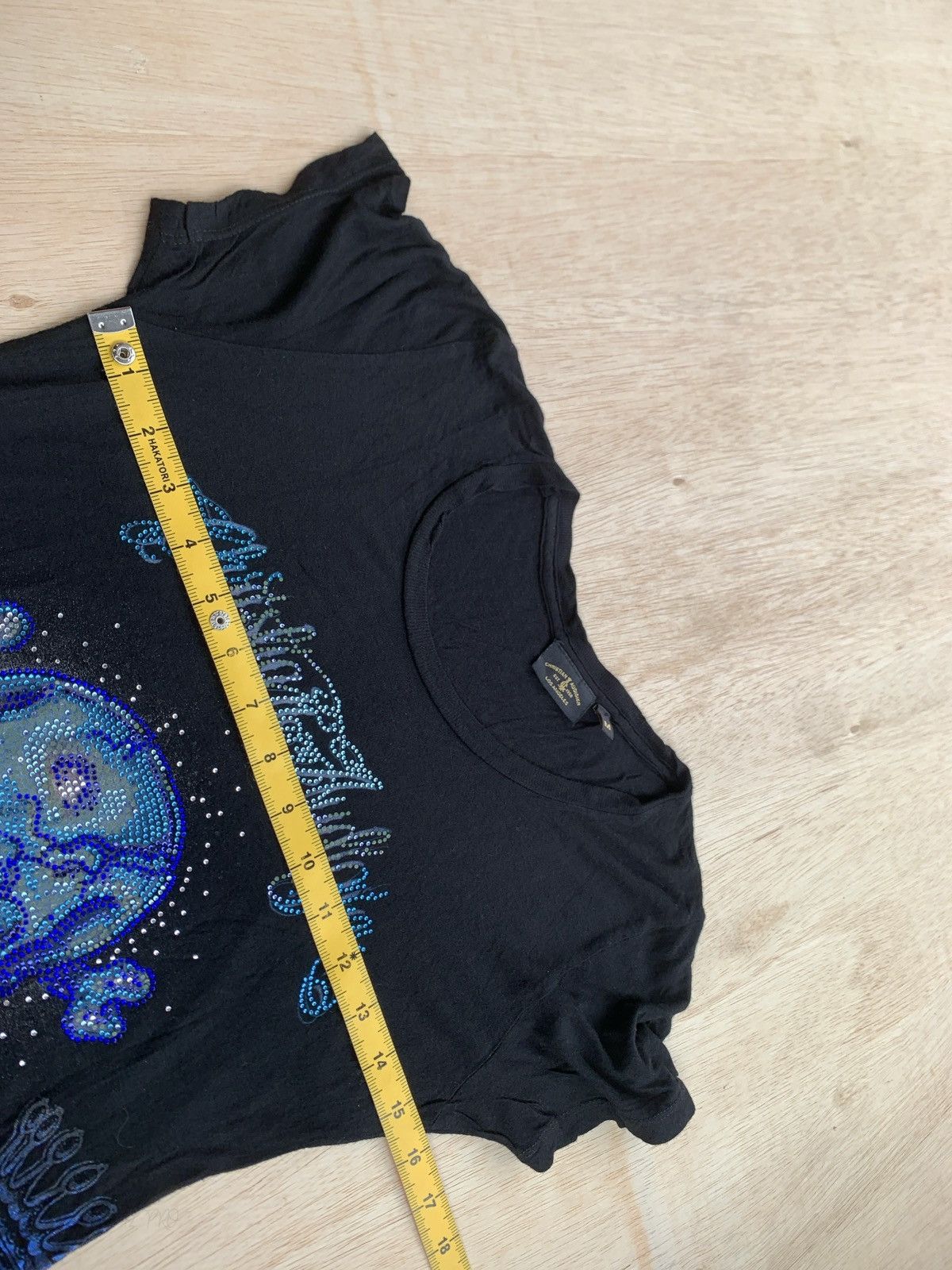 If Six Was Nine × Japanese Brand × Le Grande Bleu (L.G.B.) Christian Audigier Skull Poem Women's Tshirt Size M / US 6-8 / IT 42-44 - 9 Thumbnail