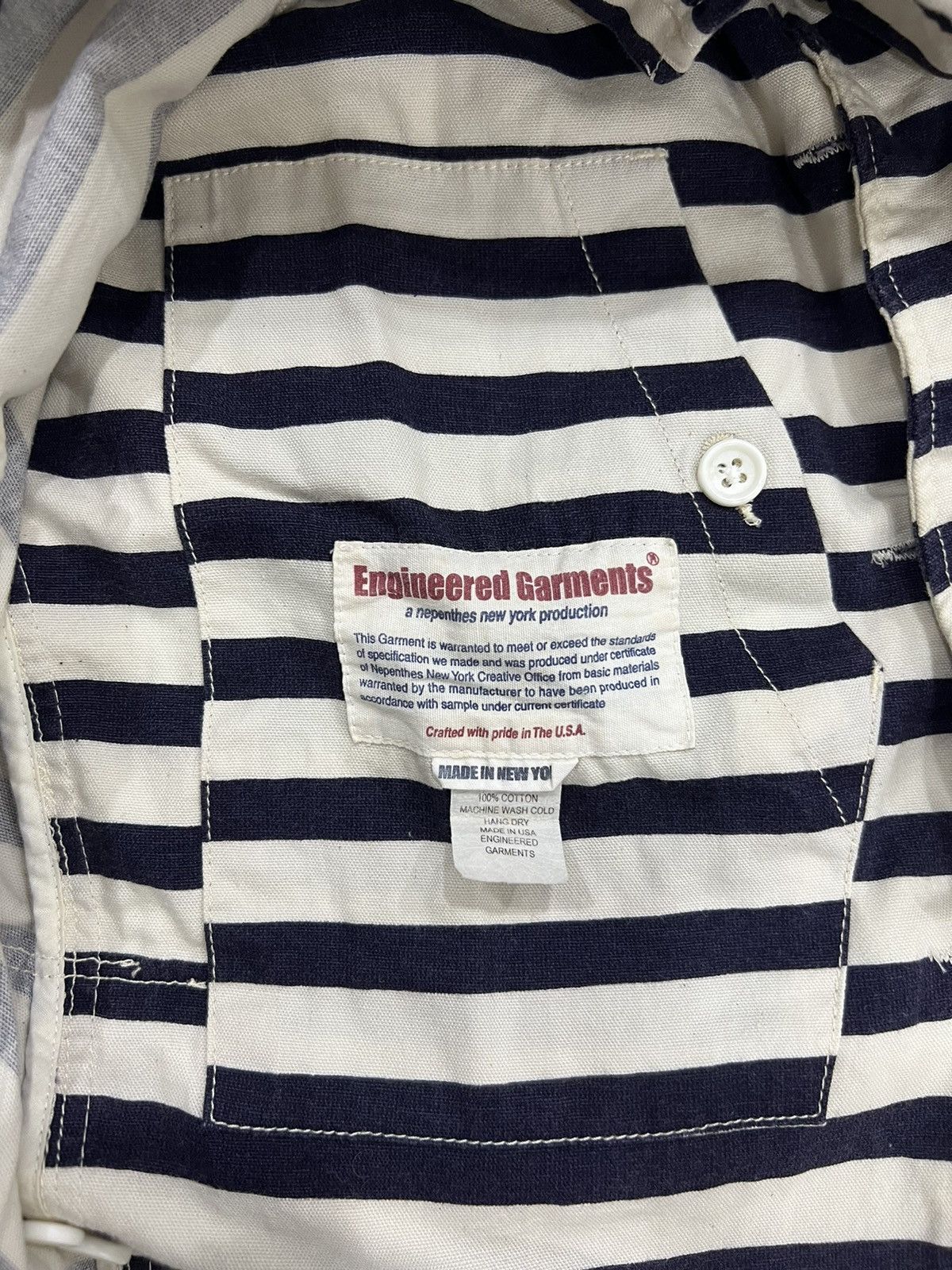 Engineered Garments Engineered Garments Prisoner Stripe 3 Pocket Chore Jacket Size US S / EU 44-46 / 1 - 10 Thumbnail