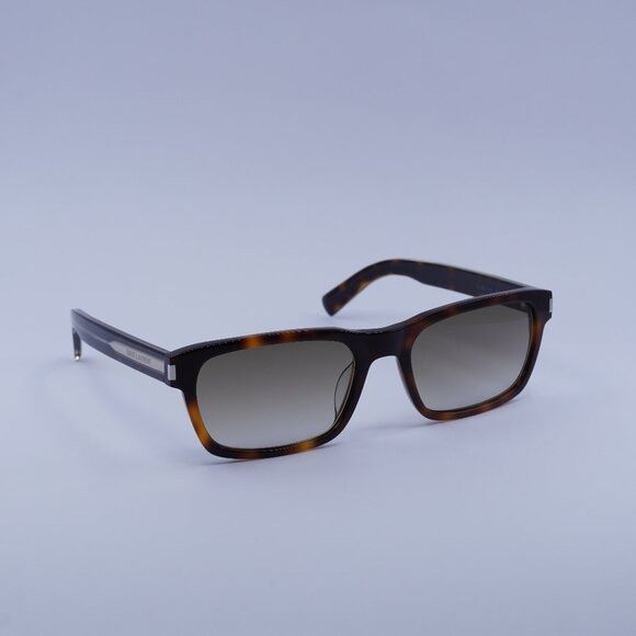 Saint Laurent Paris Saint Laurent SL662 002 Sunglasses Havana Rectangle Frame Size ONE SIZE - 1 Thumbnail