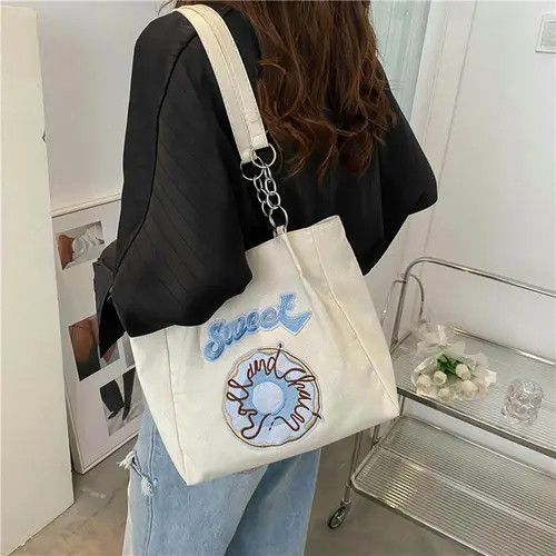 Japanese Brand Canvas Shoulder Bag Size ONE SIZE - 4 Thumbnail