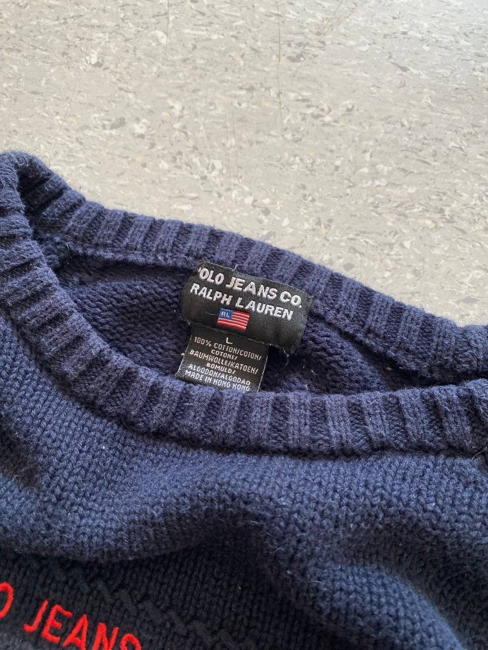 Polo Ralph Lauren × Vintage 00s Polo Ralph Lauren Sweater Streetwear Big Logo Vintage Size M / US 6-8 / IT 42-44 - 8 Thumbnail