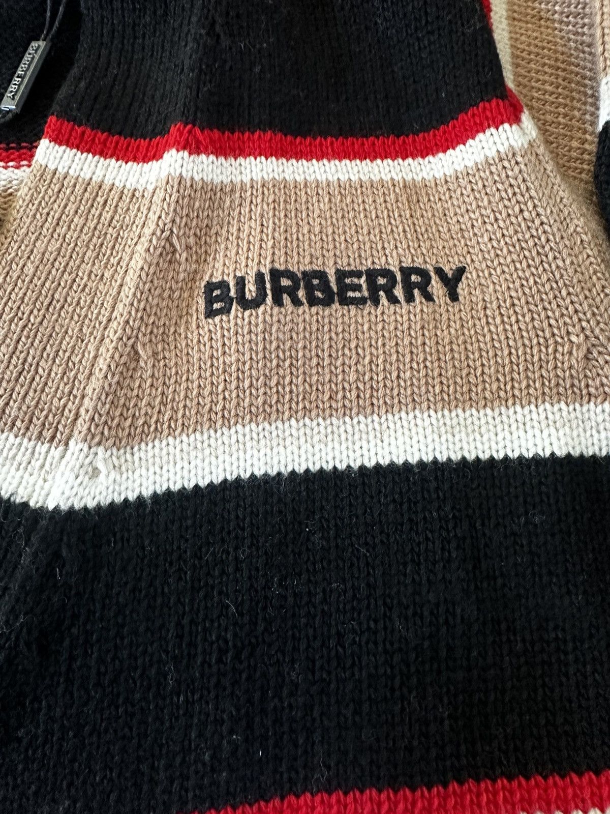 Burberry Burberry Striped Wool/Cashmere Knit Cardigan Size US S / EU 44-46 / 1 - 5 Thumbnail