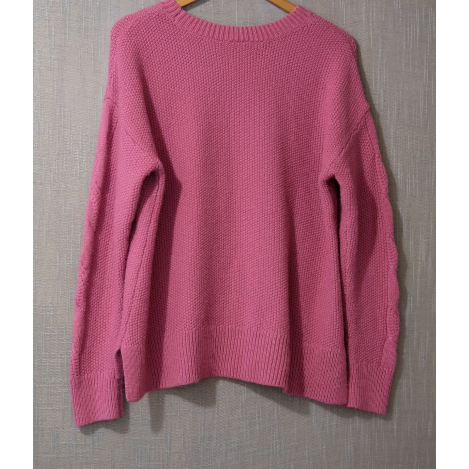 Vintage St Johns Bay Sweater Cable-Knit Pullover Soft Purple Women's XL Knit Pullover Casual Sweater Women's XL Purple Knit Crew Neck Size XL / US 12-14 / IT 48-50 - 5 Thumbnail