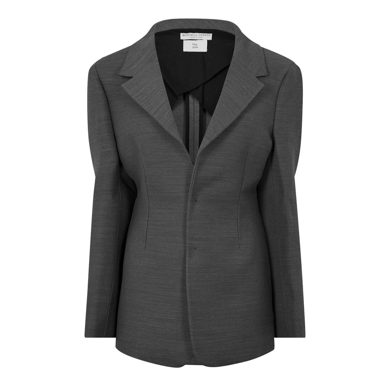 Bottega Veneta Bottega Veneta Bomber Short Regular Fit Jacket in Grey Size XS / US 0-2 / IT 36-38 - 1 Thumbnail