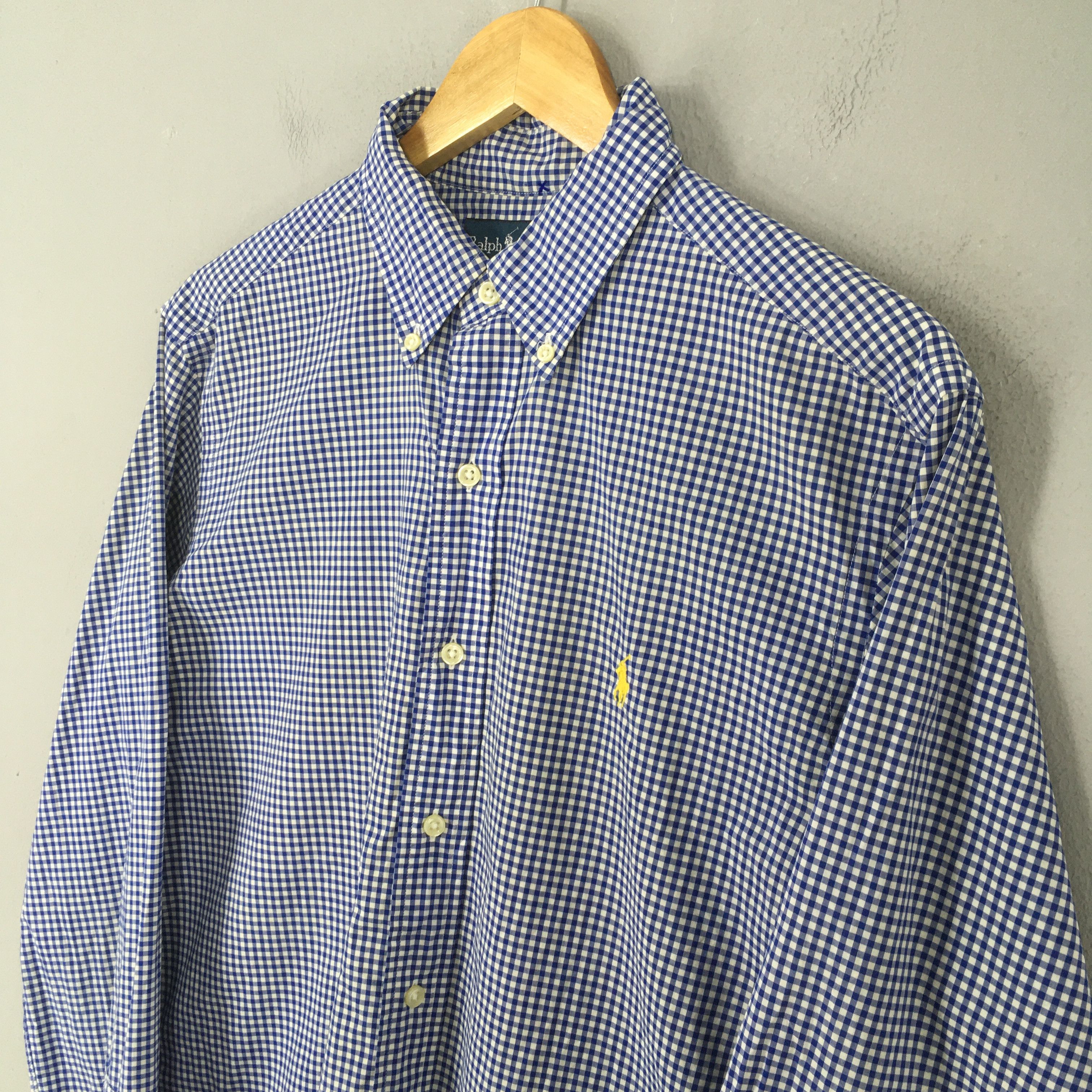 Polo Ralph Lauren Vintage Polo Ralph Lauren Checkered Shirt Medium Size US M / EU 48-50 / 2 - 3 Thumbnail