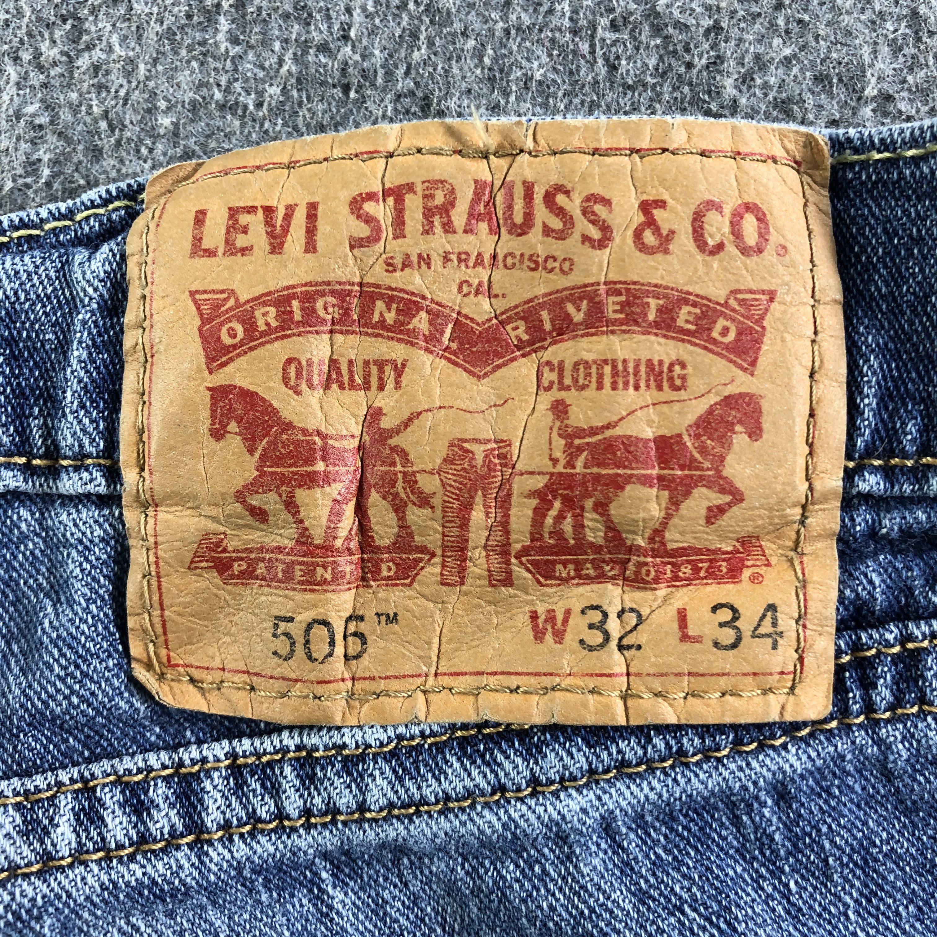 Levi's Vintage Blue Wash Levis 505 Jeans-J3454 Size US 33 - 5 Thumbnail
