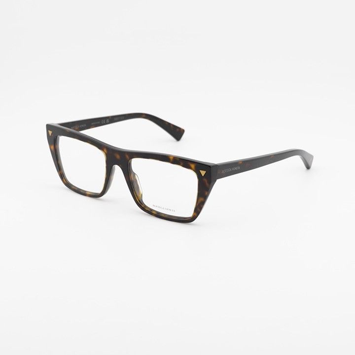 Bottega Veneta Bottega Veneta BV1258O 002 Eyeglasses Havana 53mm Rectangle Size ONE SIZE - 1 Thumbnail