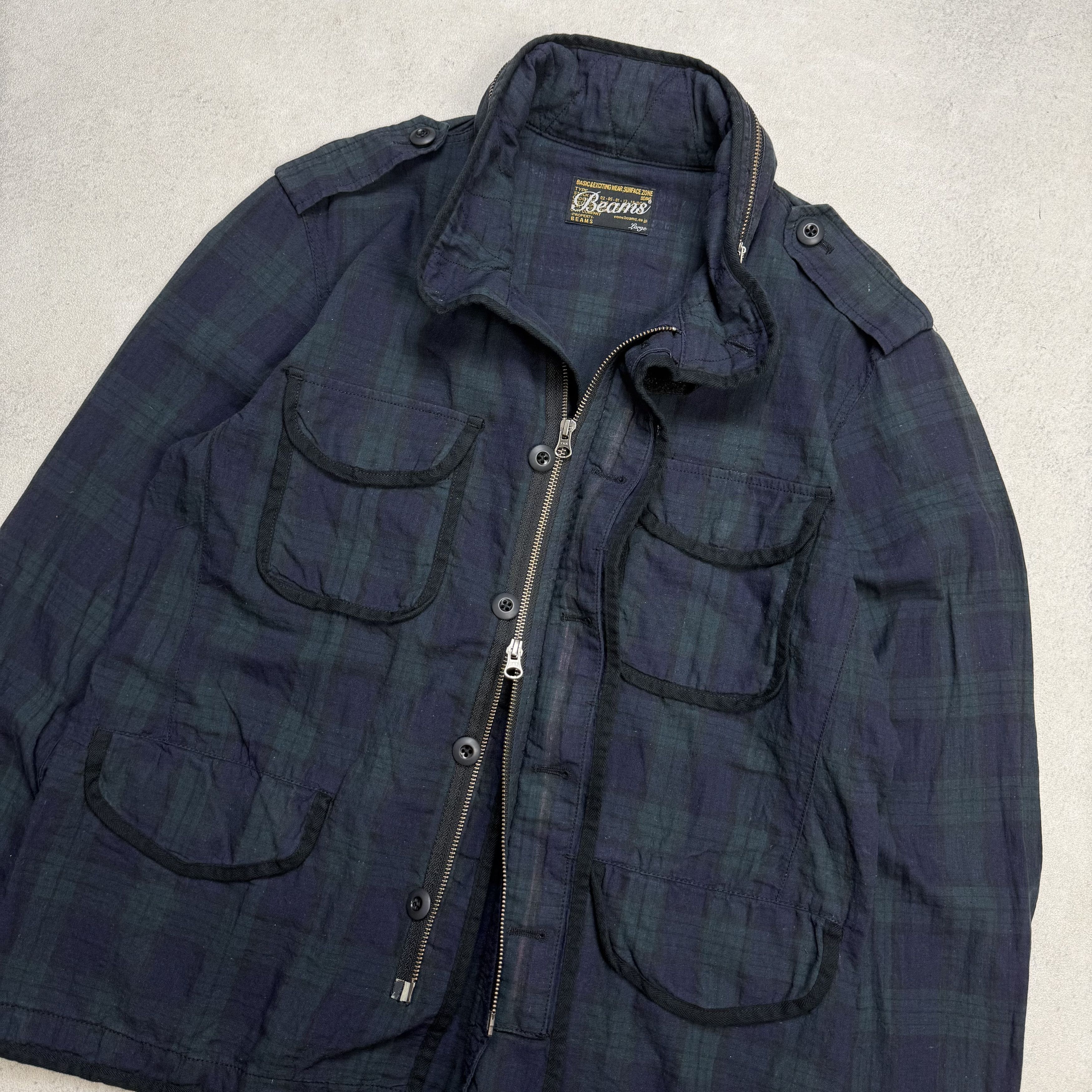 Beams Plus Beams Japan Field Utility Jacket M65 Plaid Size US L / EU 52-54 / 3 - 1 Thumbnail