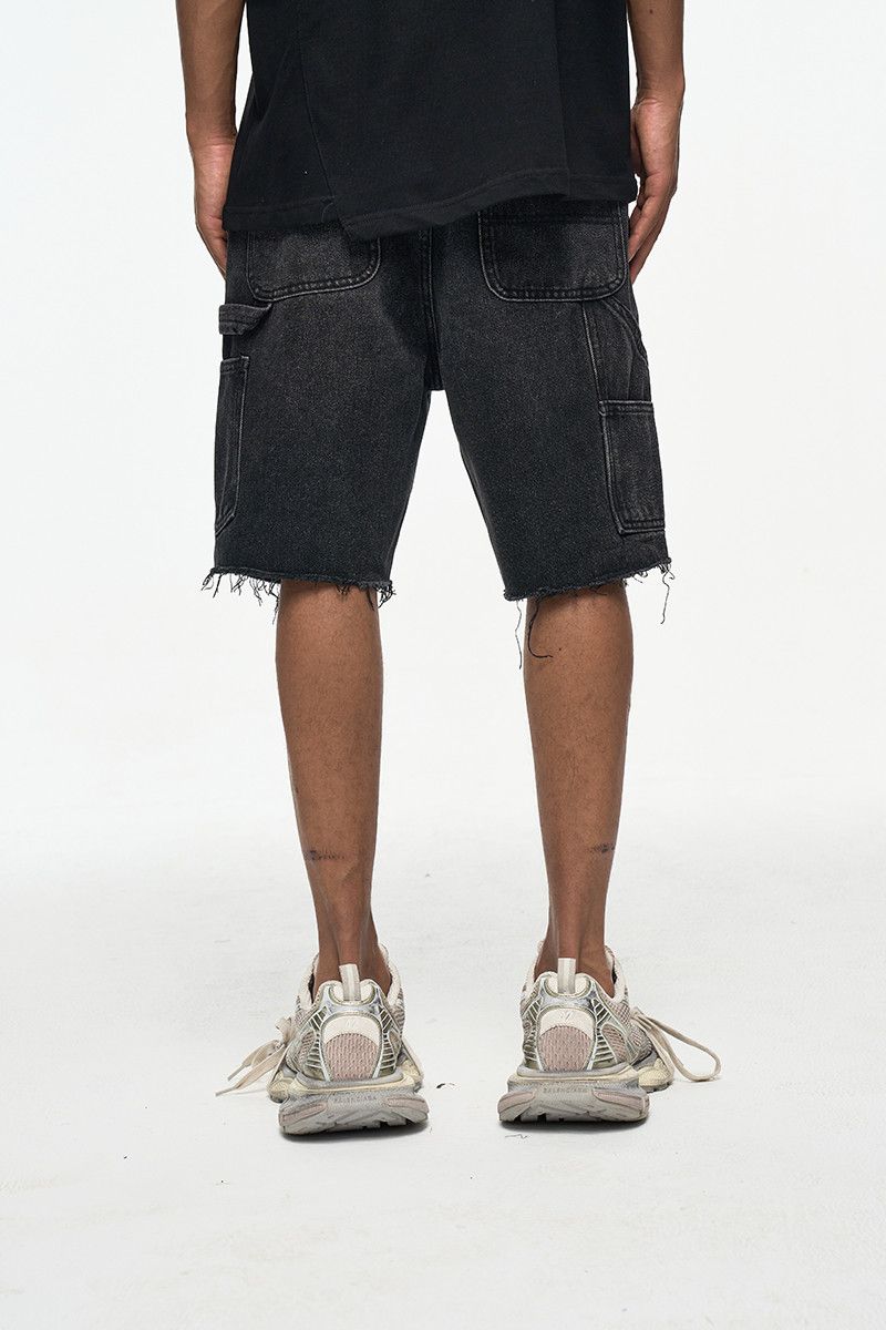Japanese Brand × Jean × Vintage Ragged Edge Lodging Denim Shorts Size US 30 / EU 46 - 3 Thumbnail