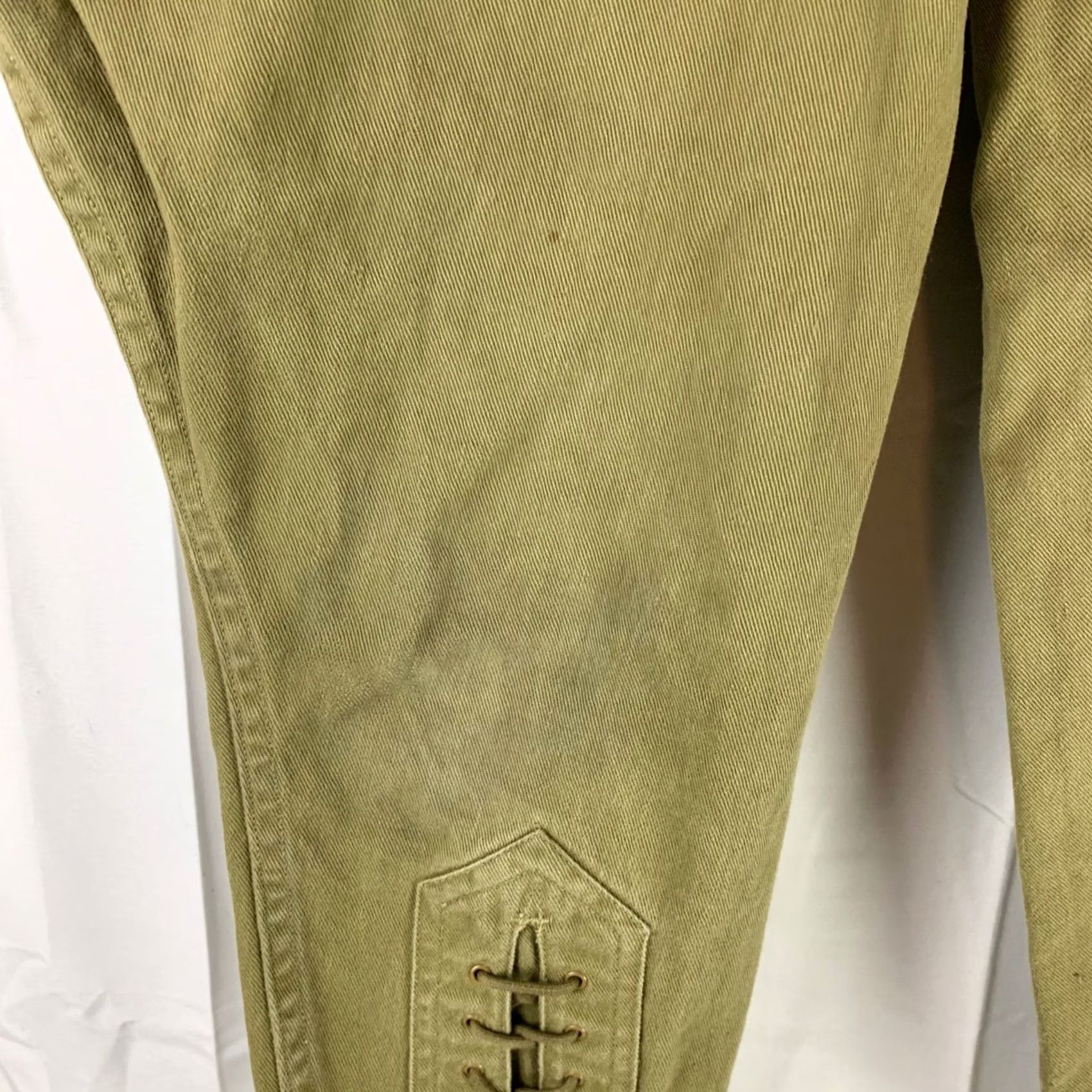 Vintage VTG Boy Scouts of America Breeches Mens 27x22 Olive Green Lace Up Jodhpur Pants Size US 27 - 5 Thumbnail