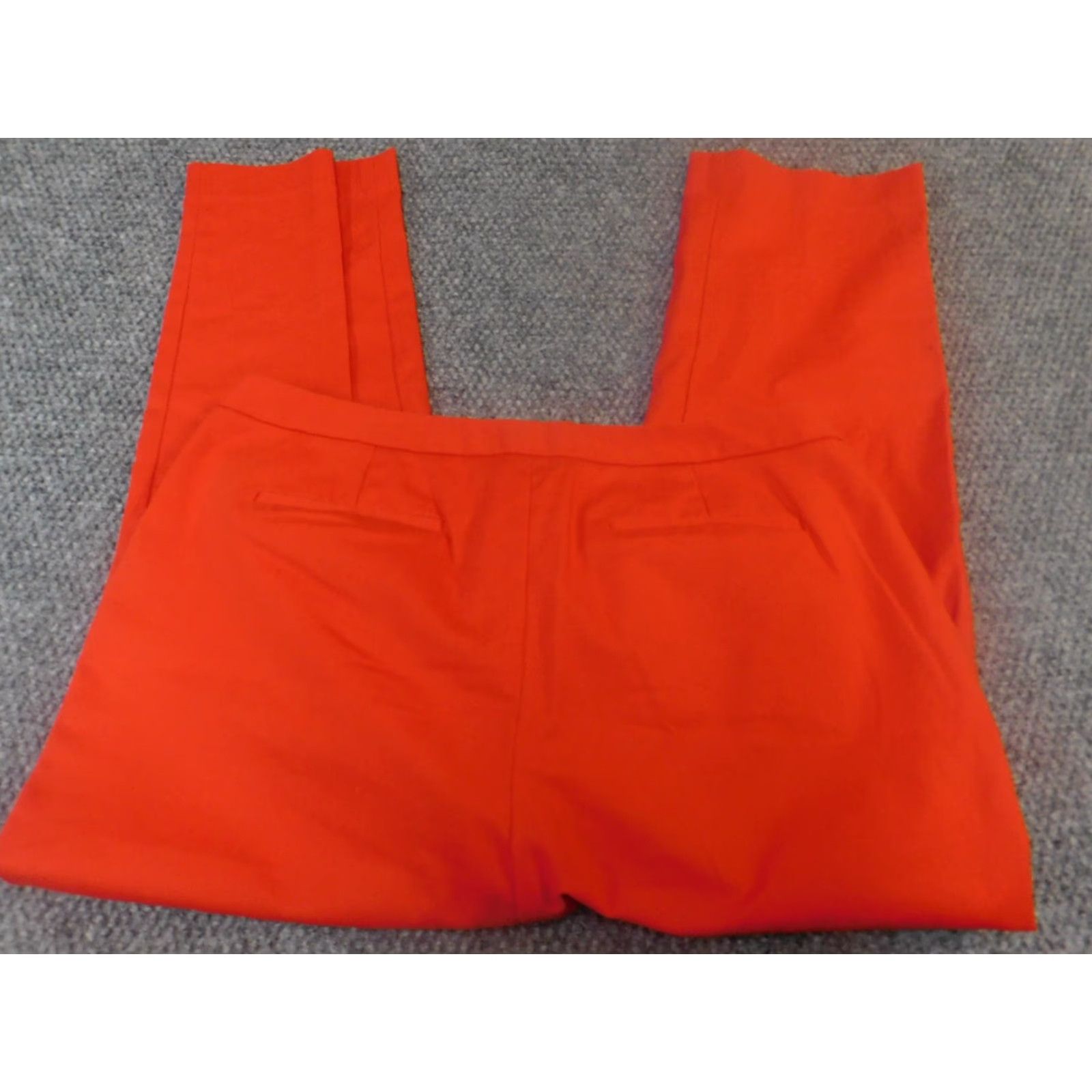 Vintage susina Womens Pants 12 Orange Straight Classic Pants Women Regular 12 Orange Knit Cotton Spandex Straight Leg 25in Inseam Dress Pants Casual Size 24" / US 00 / IT 34 - 4 Thumbnail