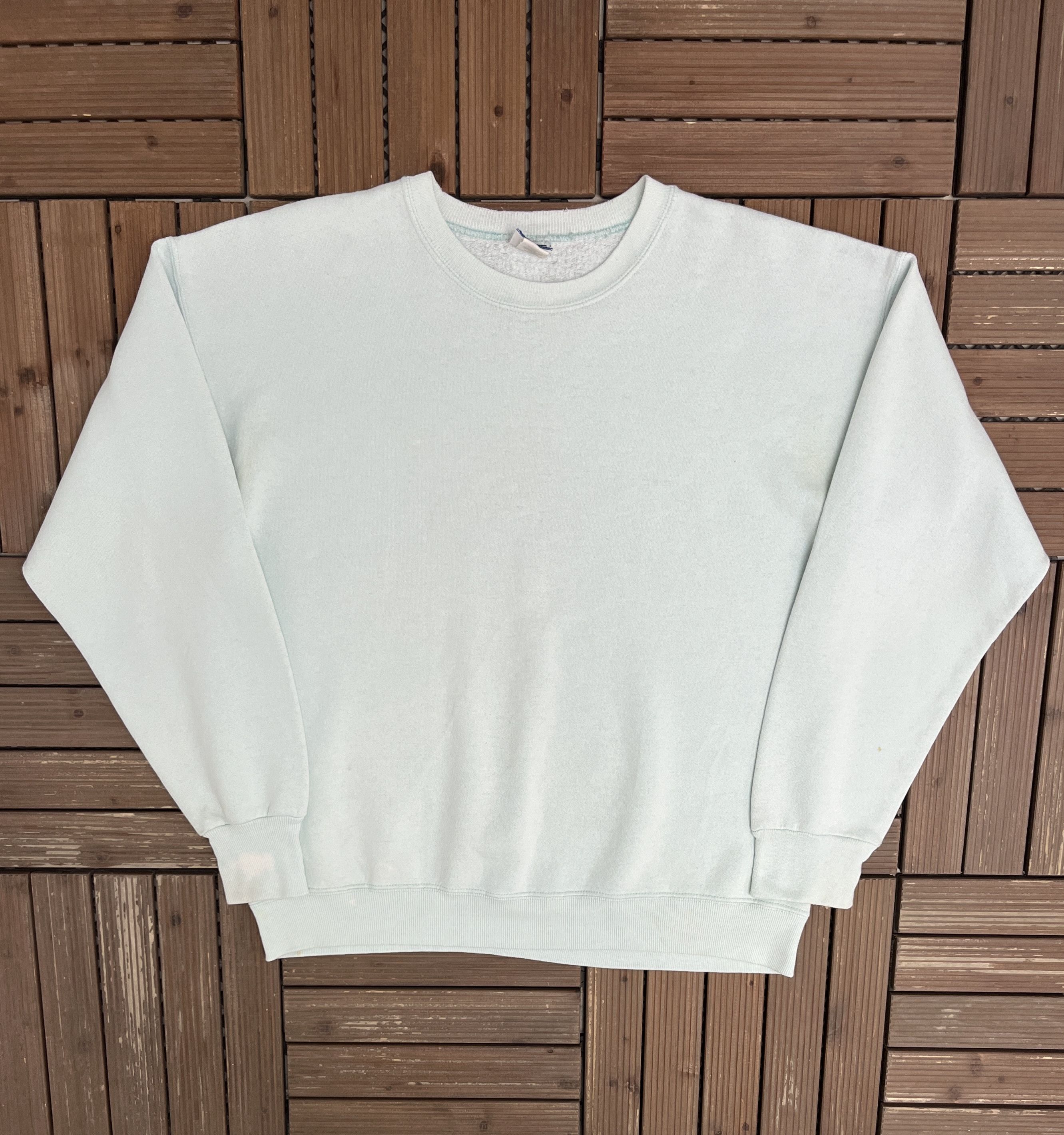 Lee × Vintage Lee Heavyweight Blue Blank Vintage Crewneck Sweater Size US XL / EU 56 / 4 - 1 Thumbnail