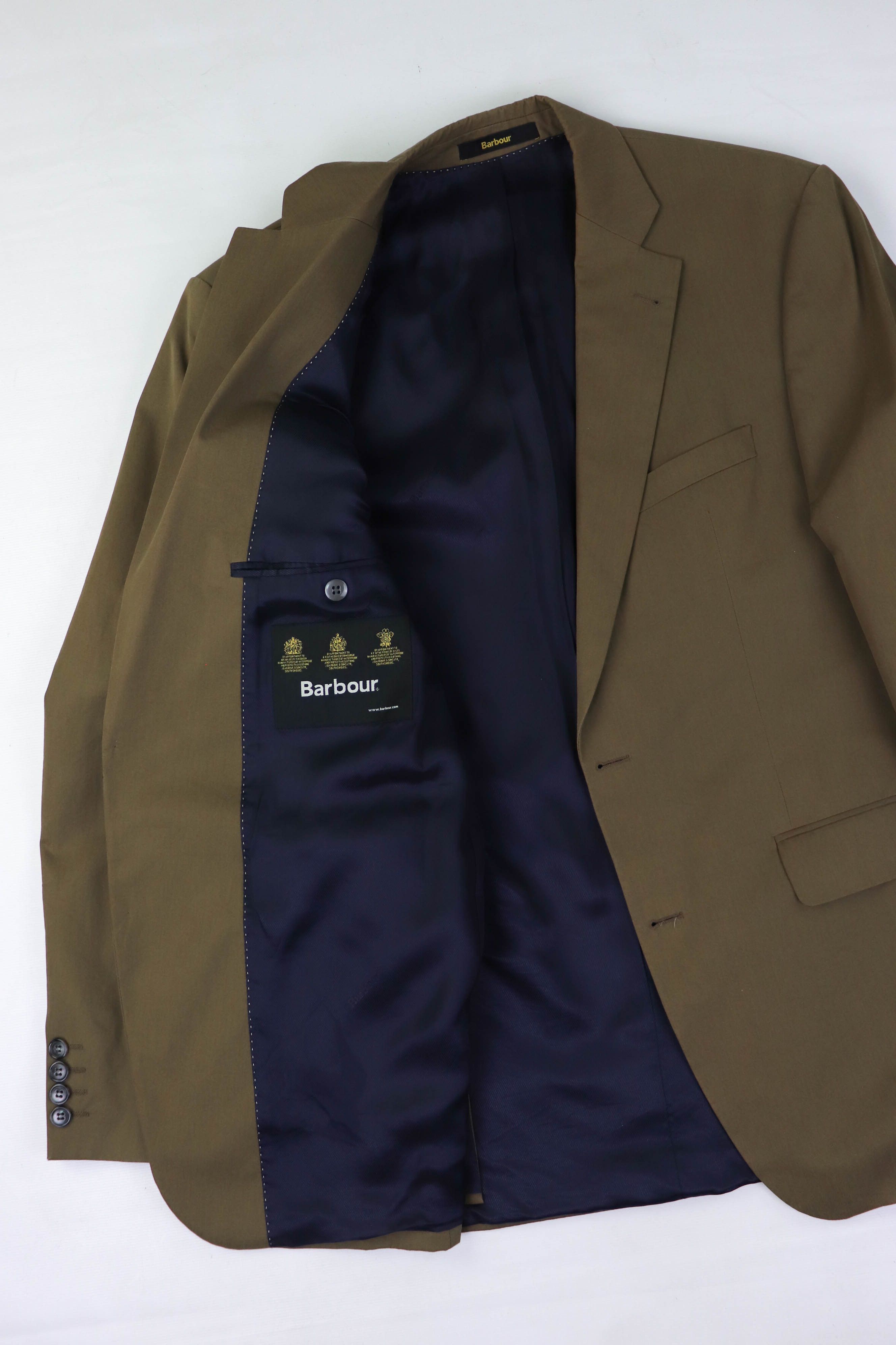 Barbour Barbour Bells Beige/Brown Cotton Blazer Jacket Size 40R - 15 Thumbnail