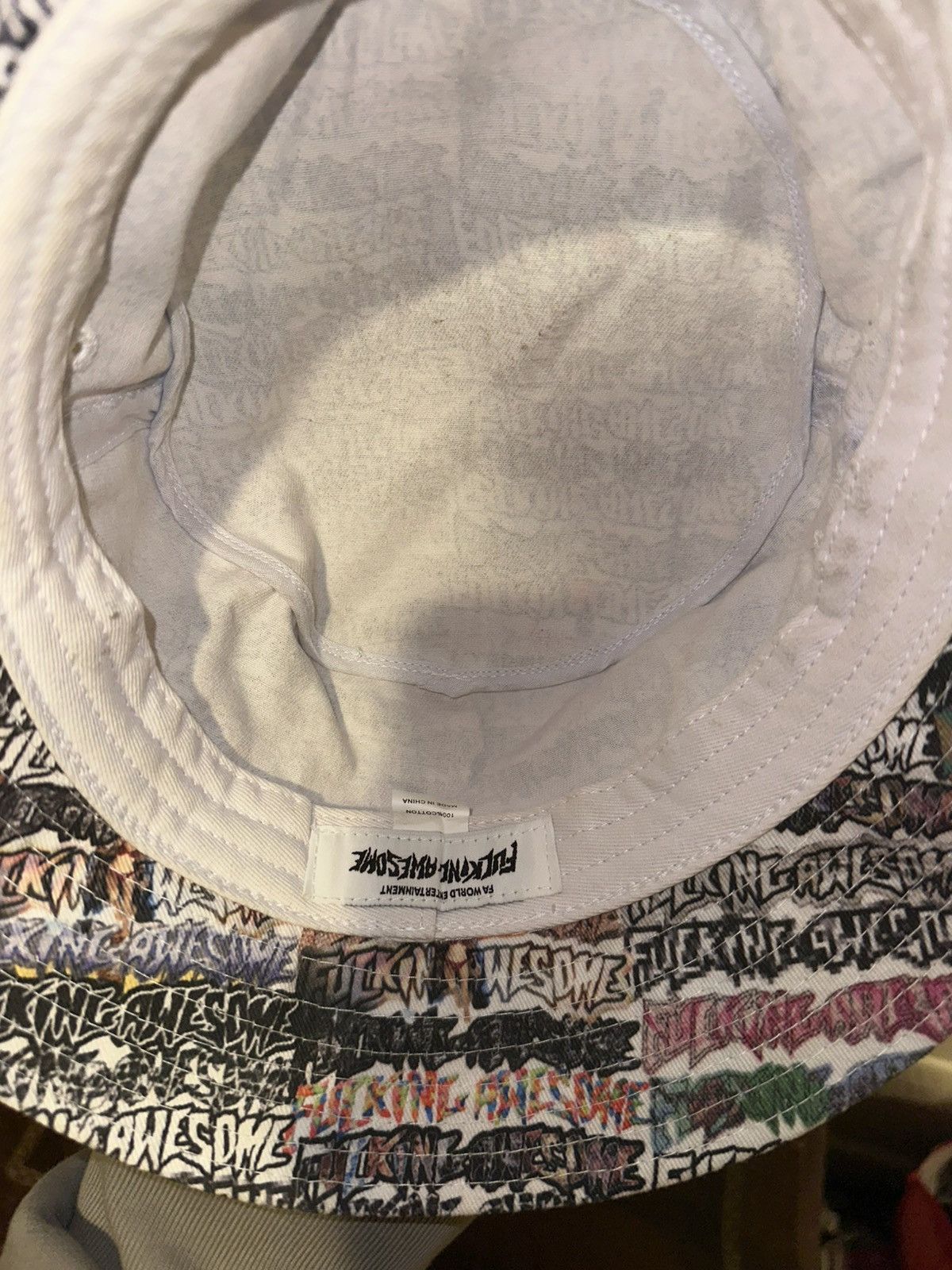 Fucking Awesome Fucking awesome all over logo bucket hat Size ONE SIZE - 5 Thumbnail