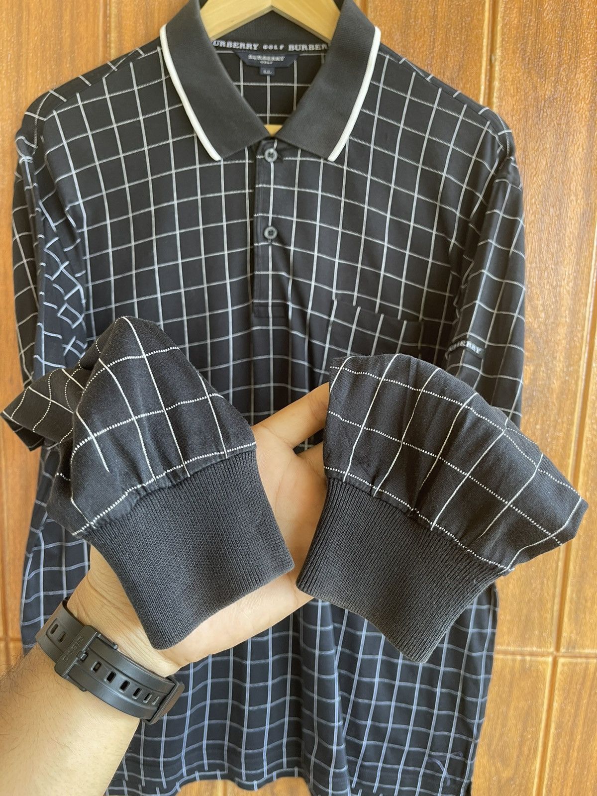 Burberry Vintage 🔥BURBERRY GOLF🔥Polo Long Sleeve Tshirt Size US L / EU 52-54 / 3 - 6 Thumbnail