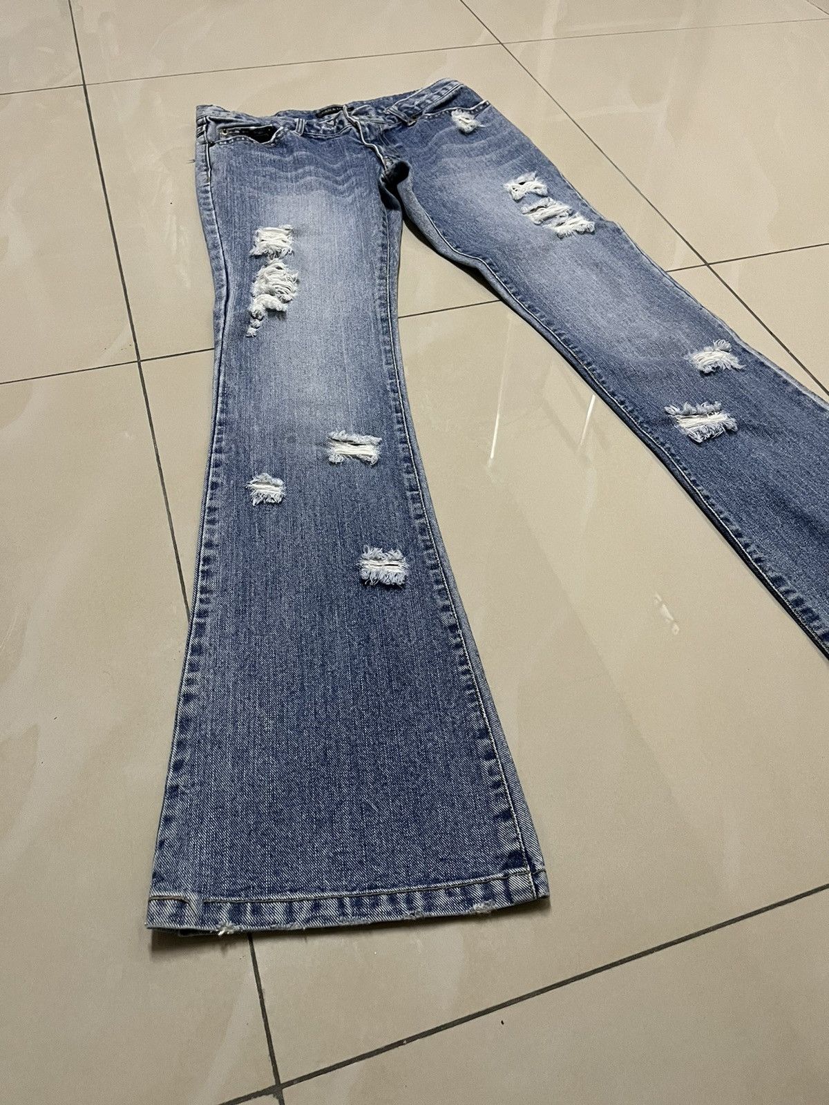 Hysteric Glamour Flare Jeans Jean & Louis distressed low rise bootcut F1 Size US 28 / EU 44 - 2 Thumbnail