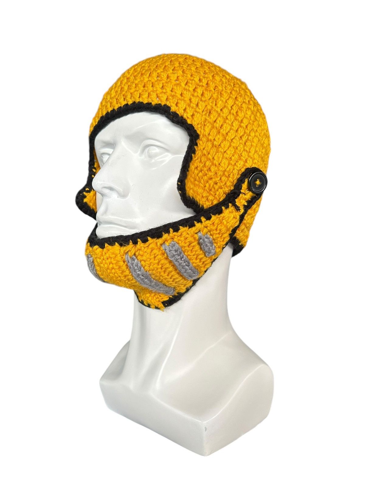 Japanese Brand × Kapital × Vintage Crochet Knitted Handmade Mohawk Rare Beanie Hats ☠️☠️ Size ONE SIZE - 2 Thumbnail