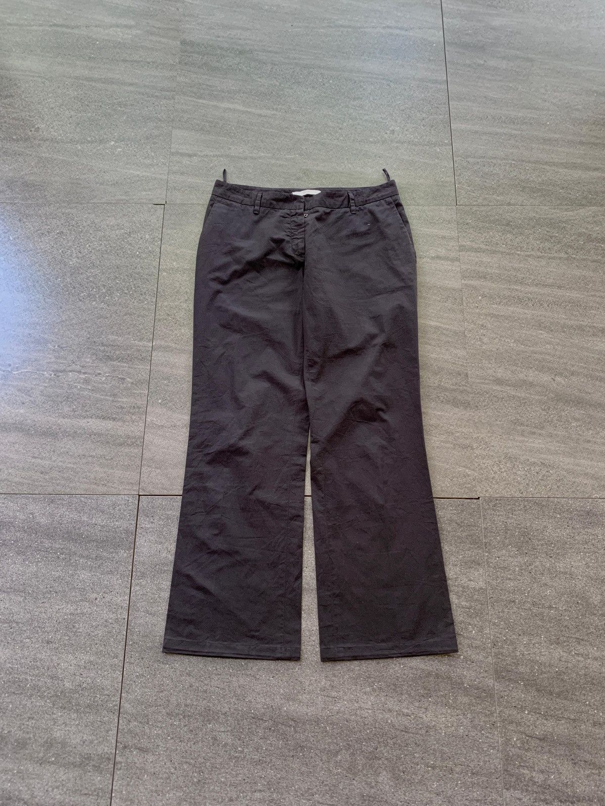 Prada FREE TAX! 2000s Flared Cropped Pants Size US 29 - 1 Thumbnail