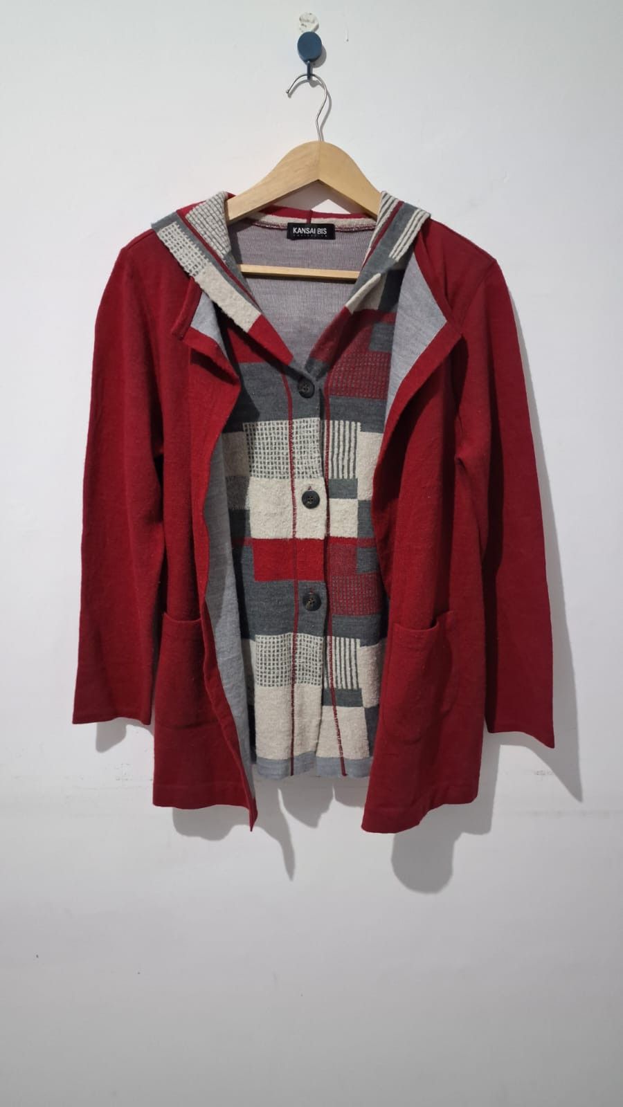 Japanese Brand × Kansai Yamamoto Kansai Yamamoto cardigan with hoodie Size US L / EU 52-54 / 3 - 1 Thumbnail